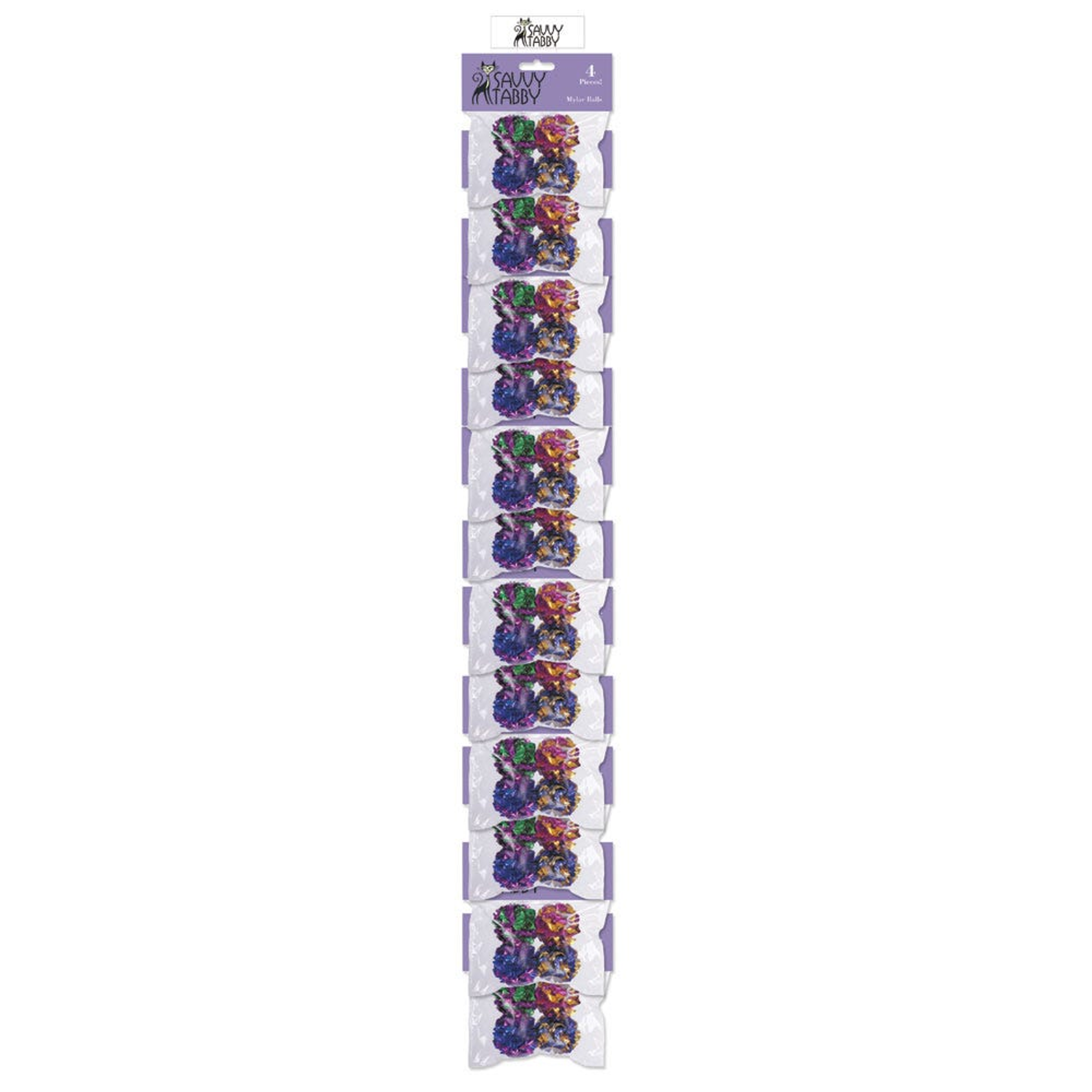 ST Mylar Ball Clip Strip 12pc Image 1