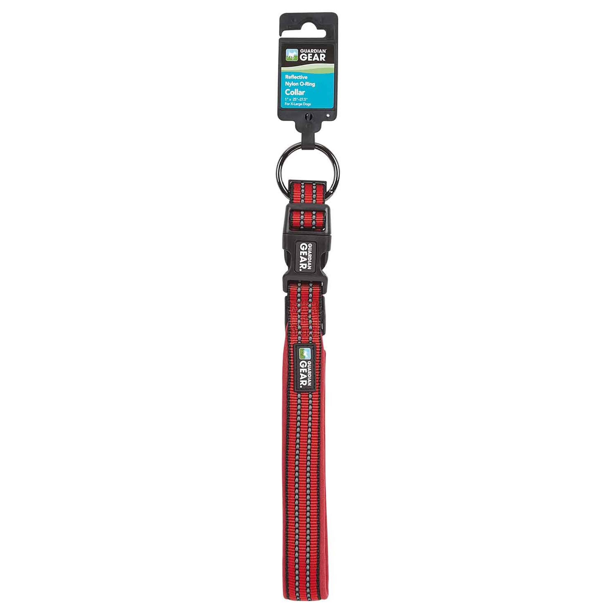 GG Reflect Nylon O-Ring Collar L Red Image 1