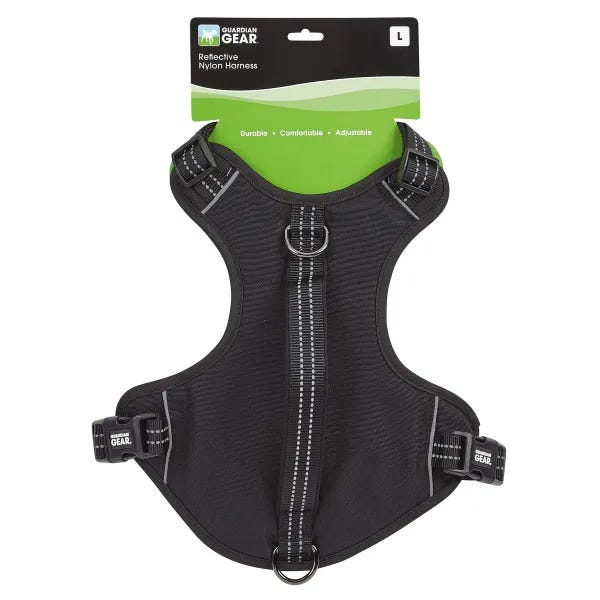 GG Reflective Nylon Harness L Blk Image 1