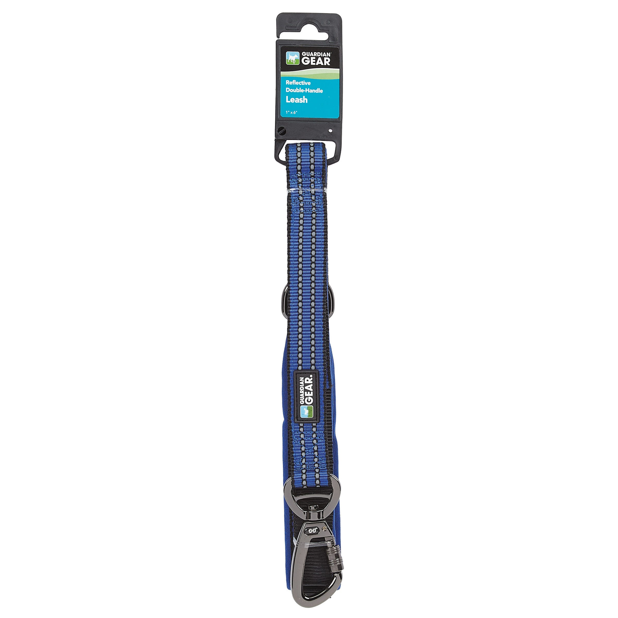 GG Reflect Dbl-Handle Leash Blu 6ft Image 1