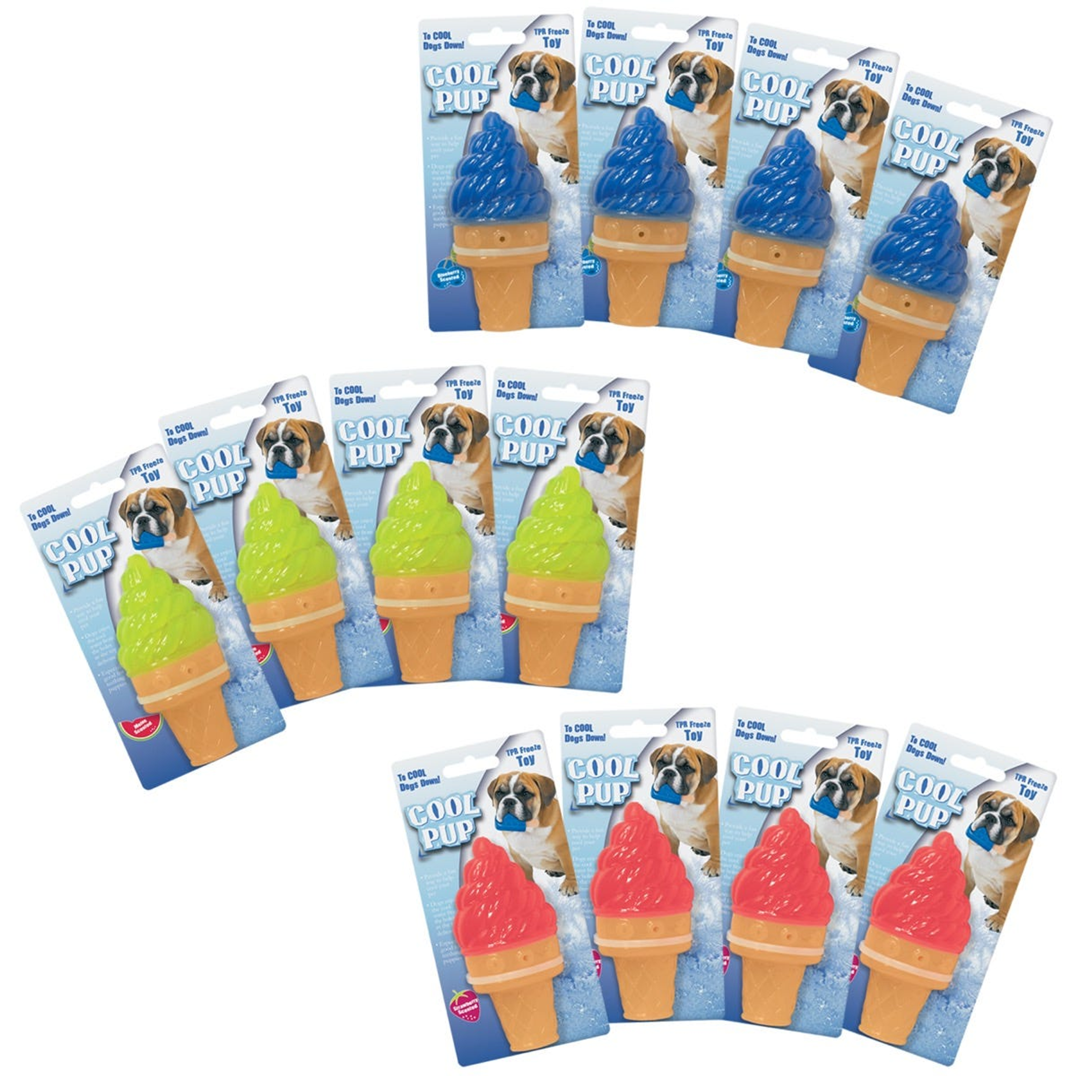 CoolPup Toy Mini Ice CreamCone 12Pk Image 1