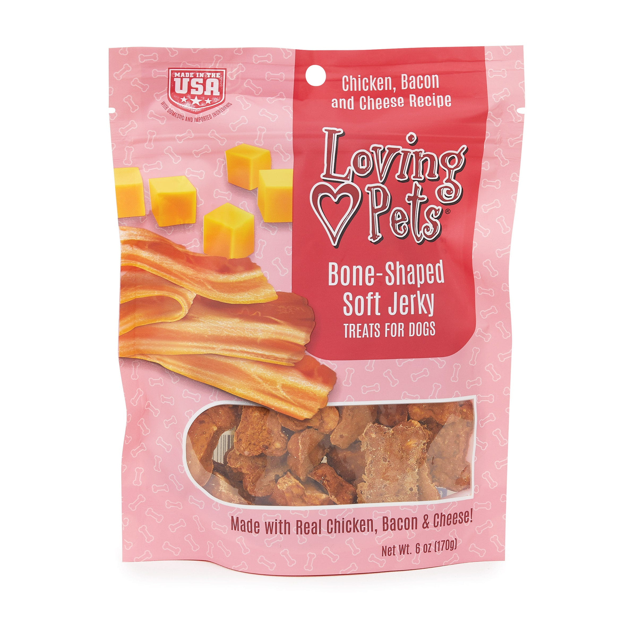 LP Bacon & Cheese Jerky Bones 6oz Image 1