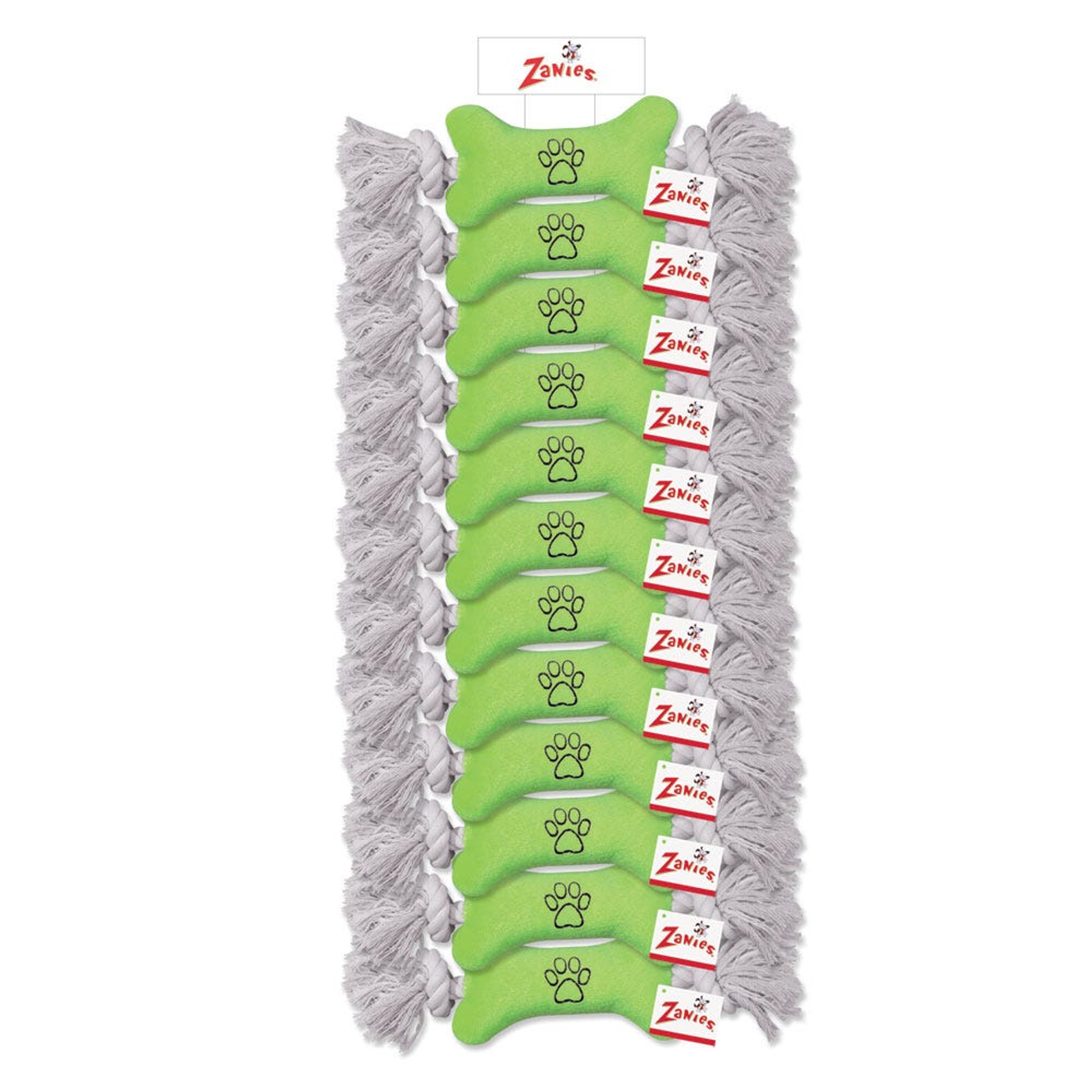 ZA Tiny Tugger Clip Strip - Grn 12pc Image 1