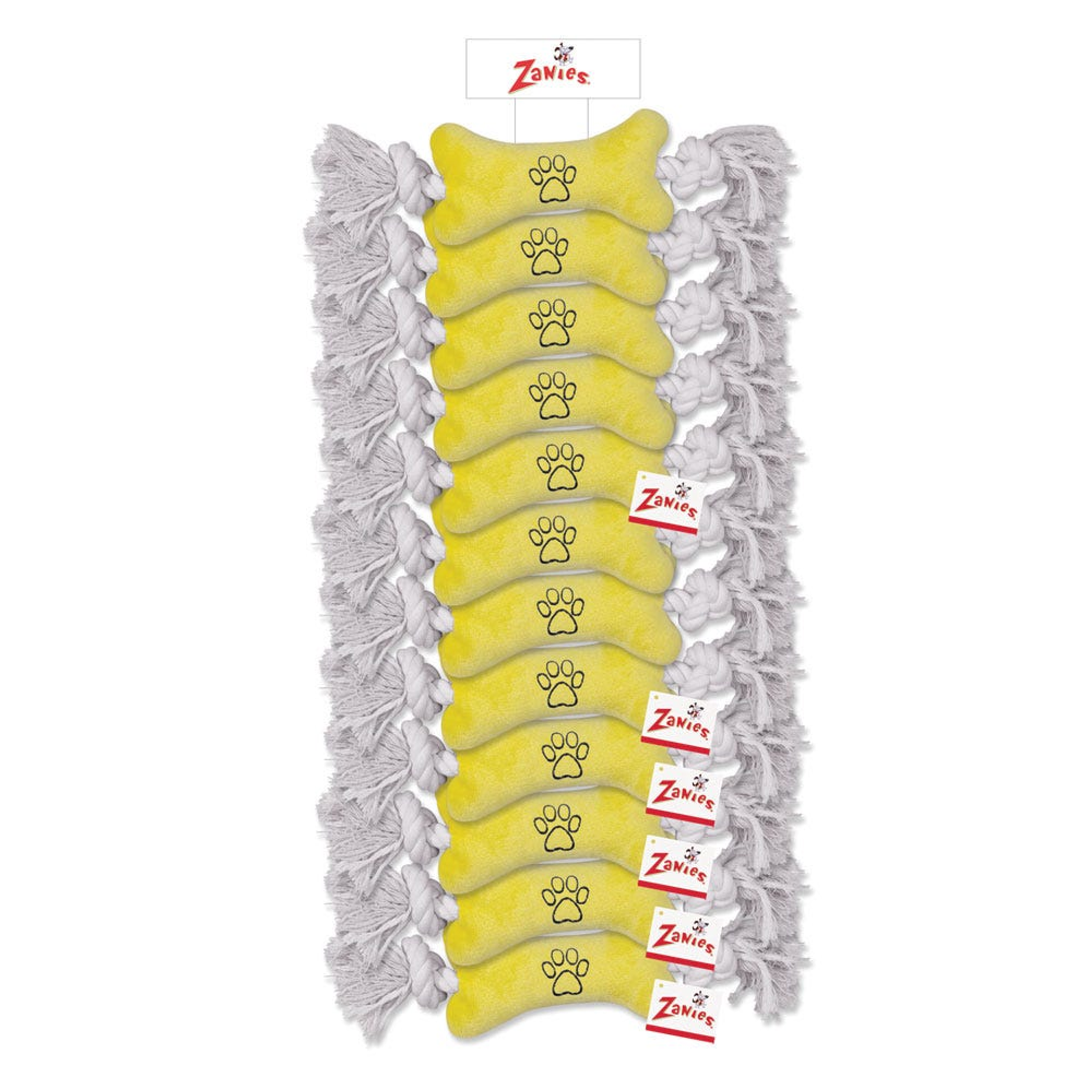 ZA Tiny Tugger Clip Strip - Ylw 12pc Image 1