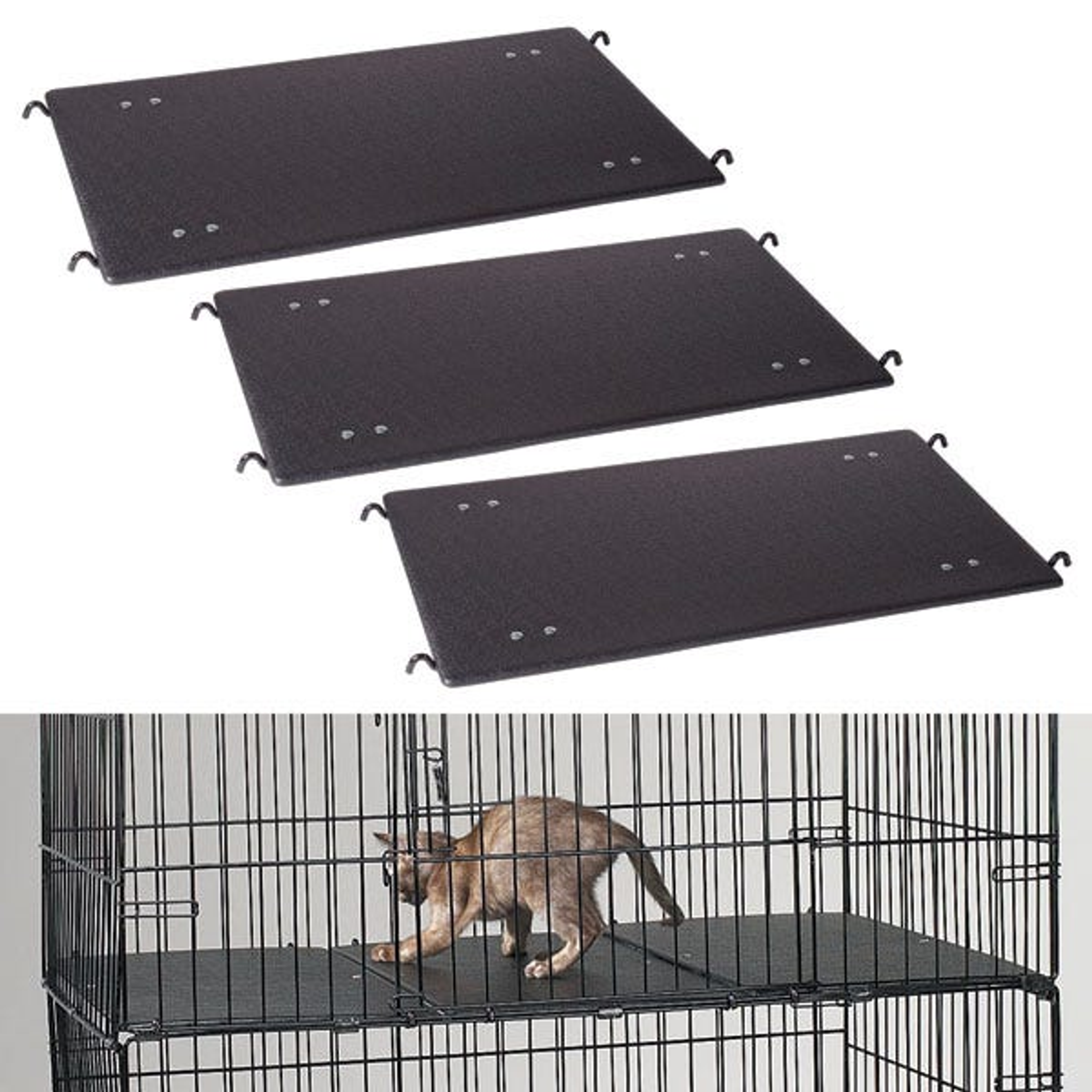 PS Cat Cage Deluxe Platform 3Pc Image 1