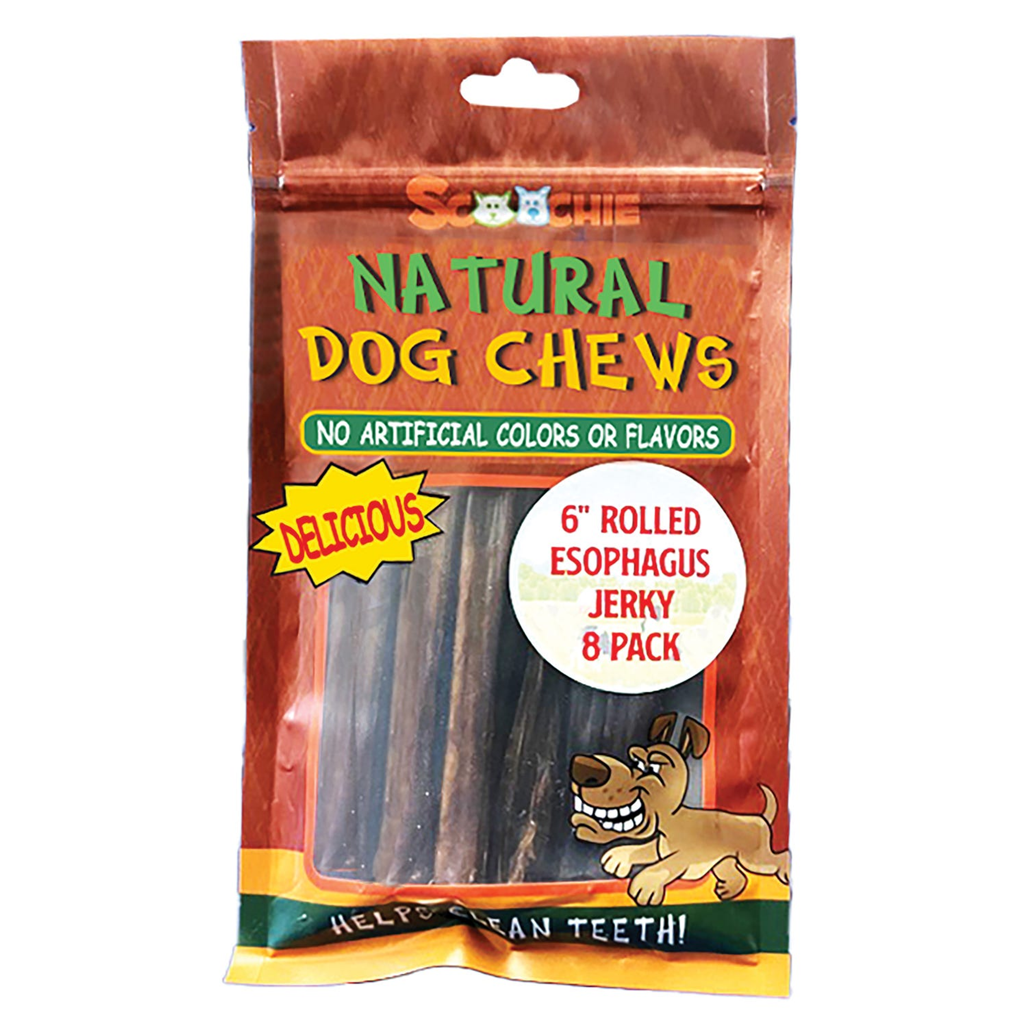 SCP Rolled Esophagus Jerky 6in 8pk Image 1