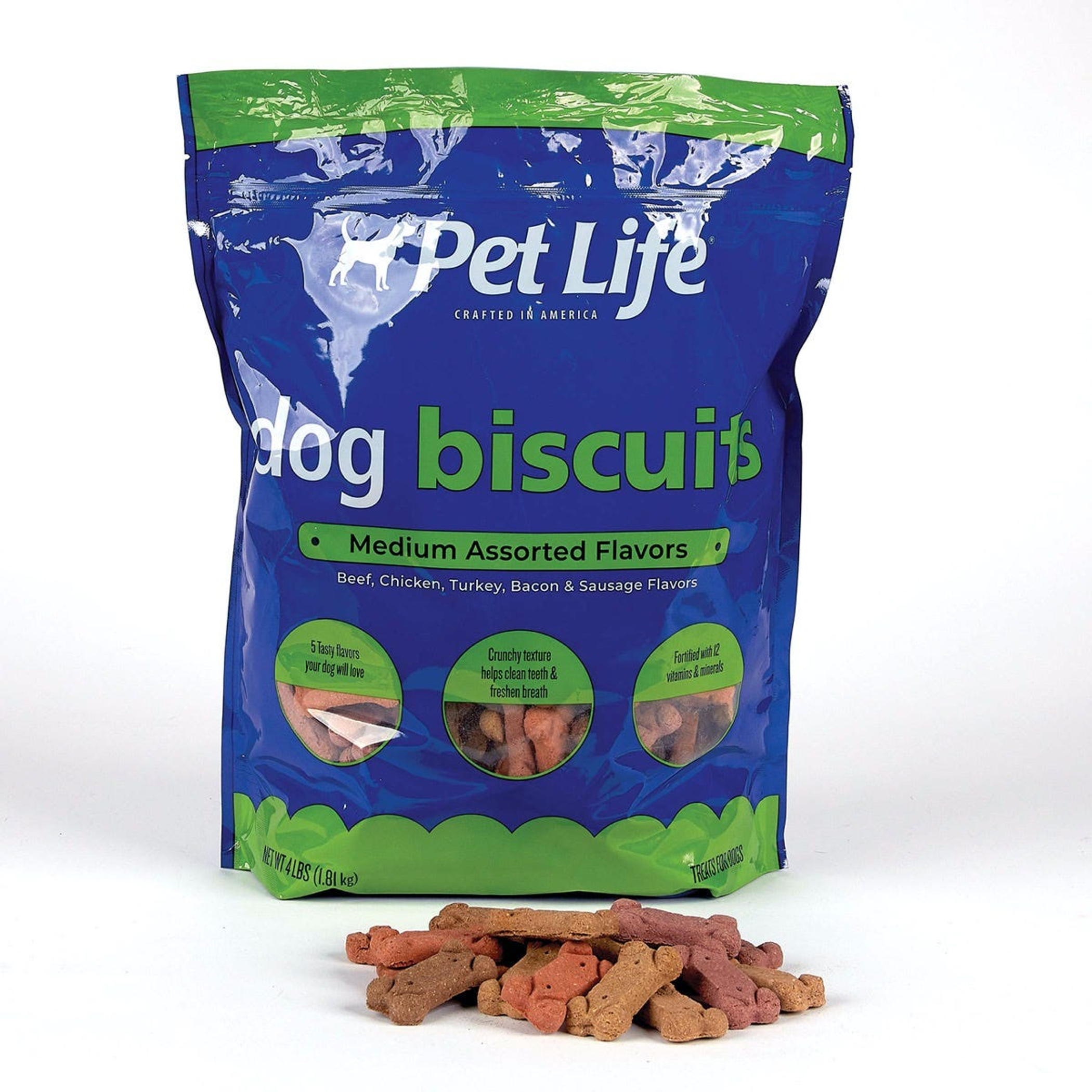 Pet Life Medium Assorted Biscuits 4Lb Image 1
