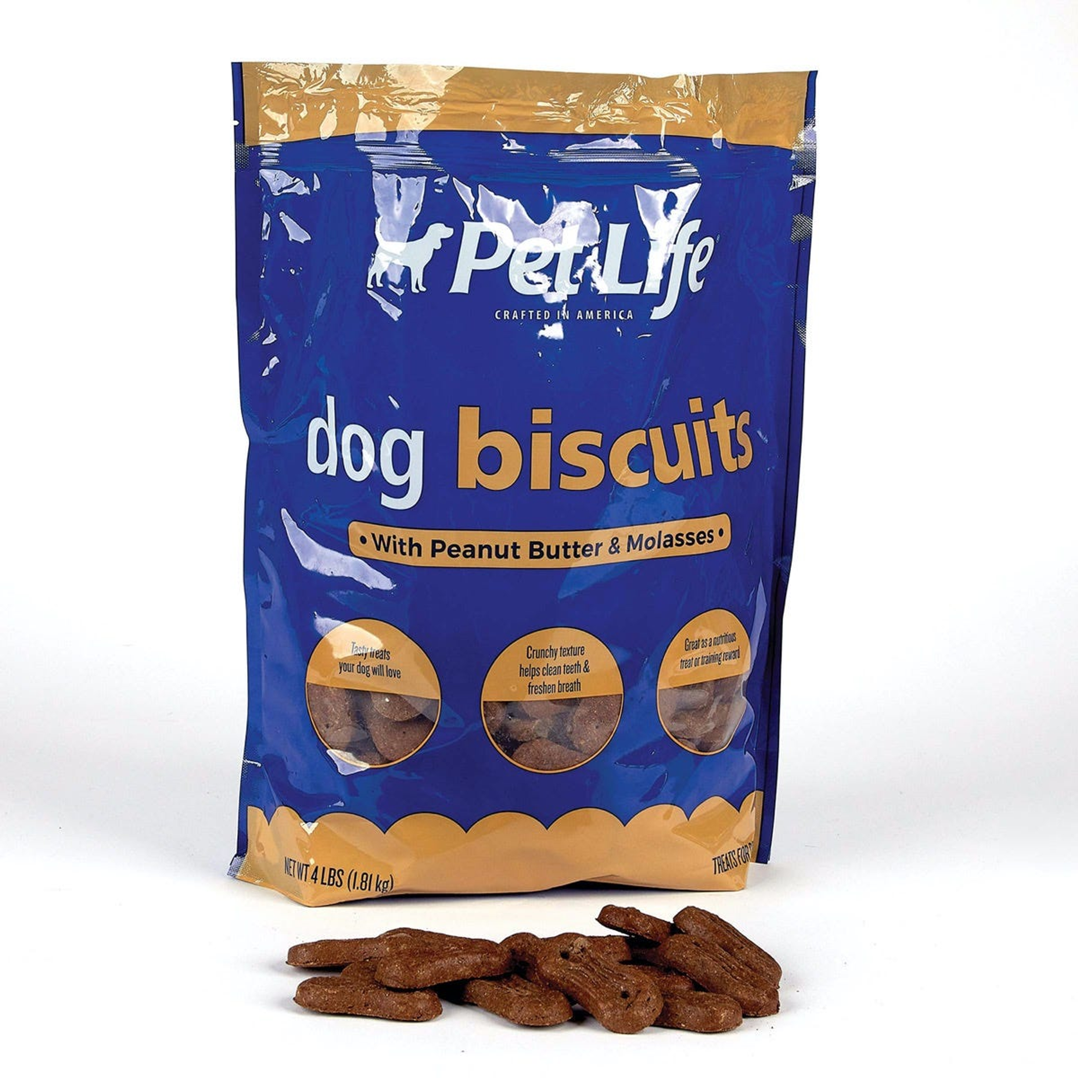 Pet Life Peanut Molasses Biscuits 4Lb Image 1