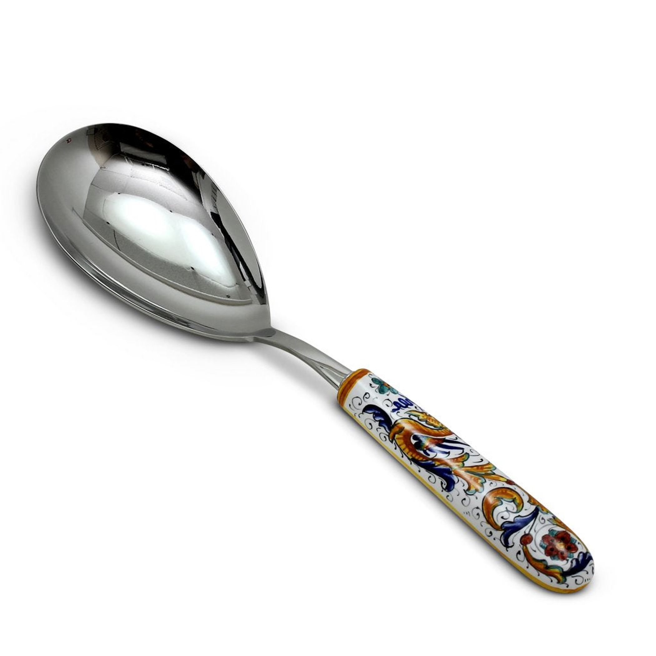 Serving Spoon Ladle with 18/10 Stainless Steel Material Raffaellesco Design 11 Inches Long Handcrafted Unique Style