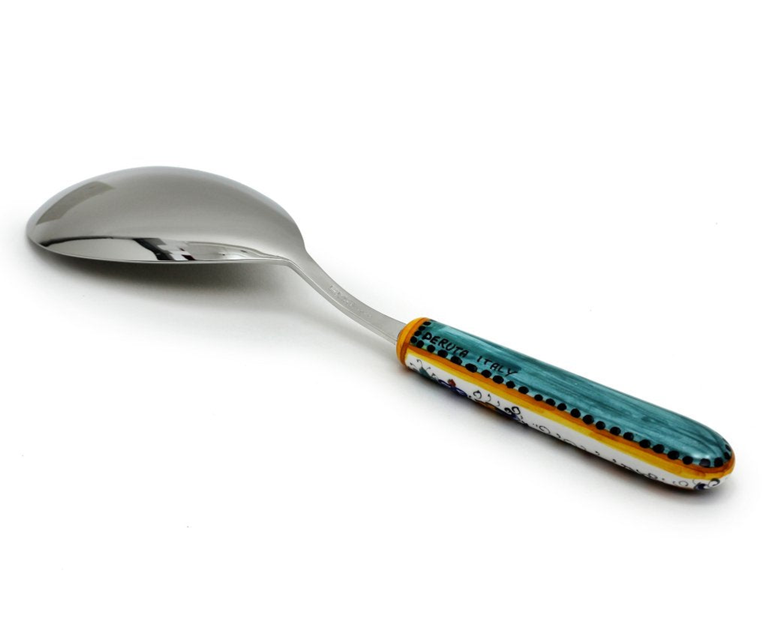Serving Spoon Ladle with 18/10 Stainless Steel Material Raffaellesco Design 11 Inches Long Handcrafted Unique Style
