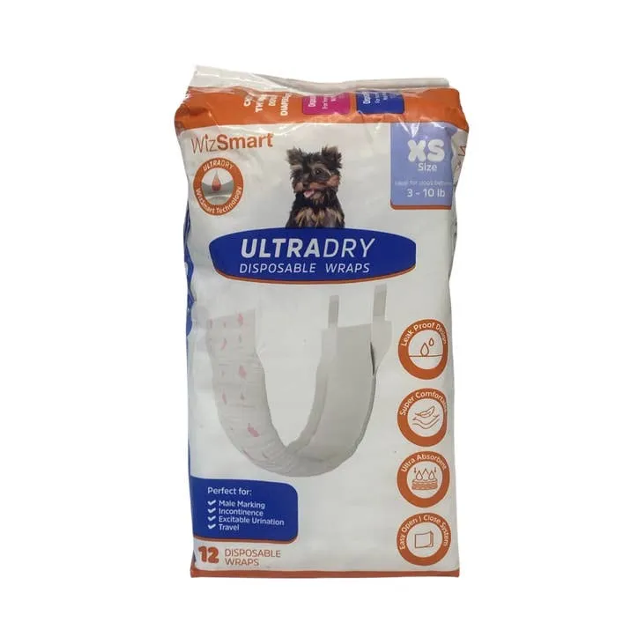 WizSmart UltraDry Male Wraps Image 1