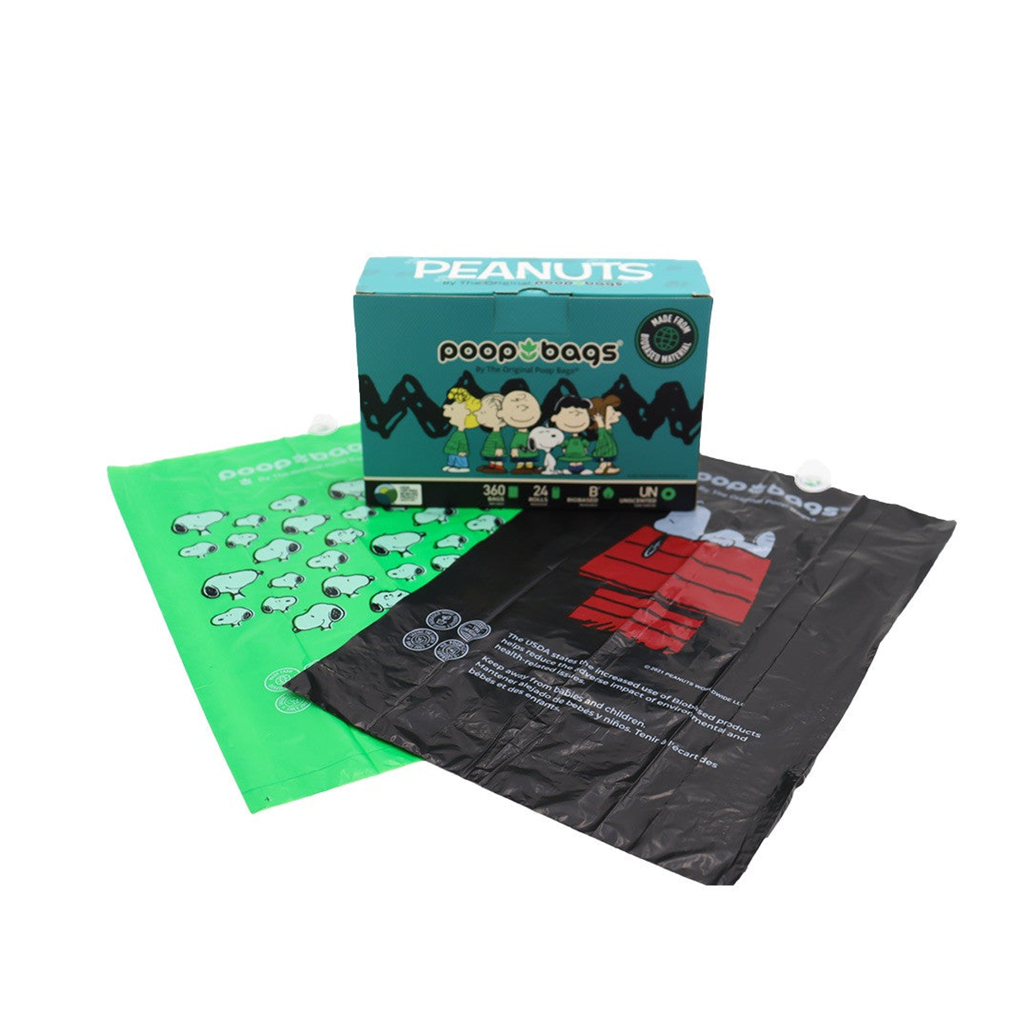 Waste Bags Clean Up Biobased 360 Count Leak-Proof Thick Large Size USDA Certified 38 Percent Plant Material