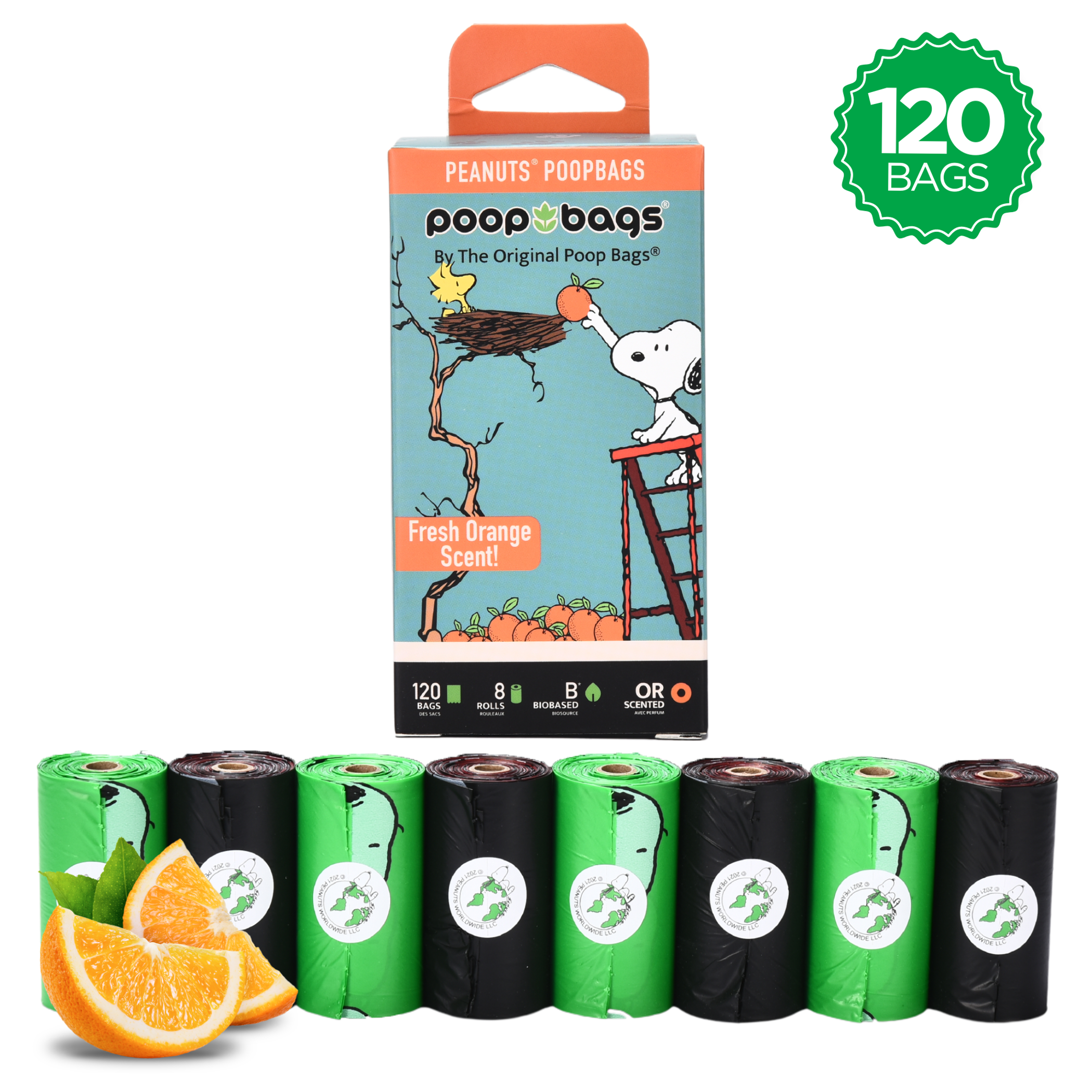 USDA Biobased Peanuts Orange Scented Leash Rolls Image 1