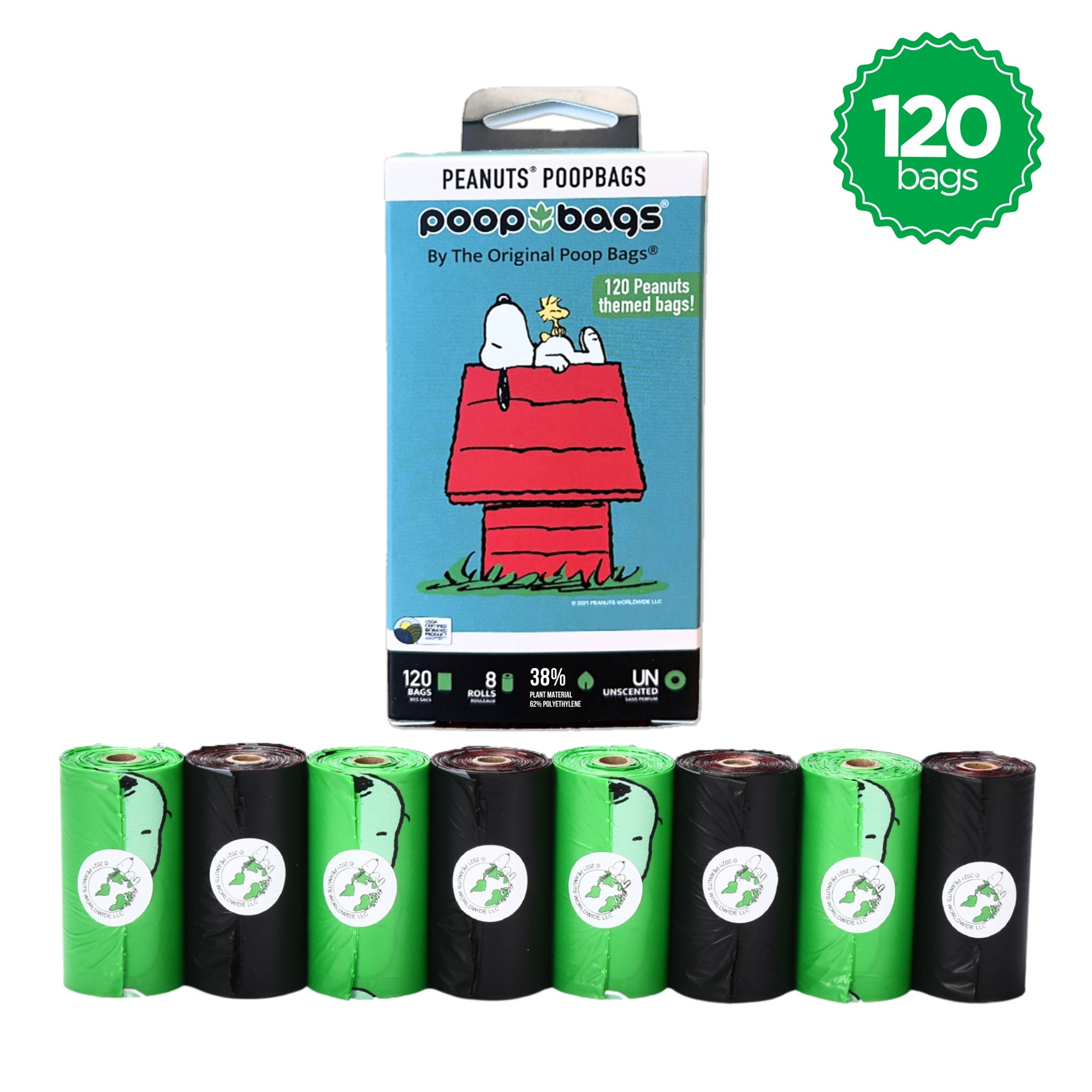 USDA Biobased Peanuts Unscented Leash Rolls Image 1