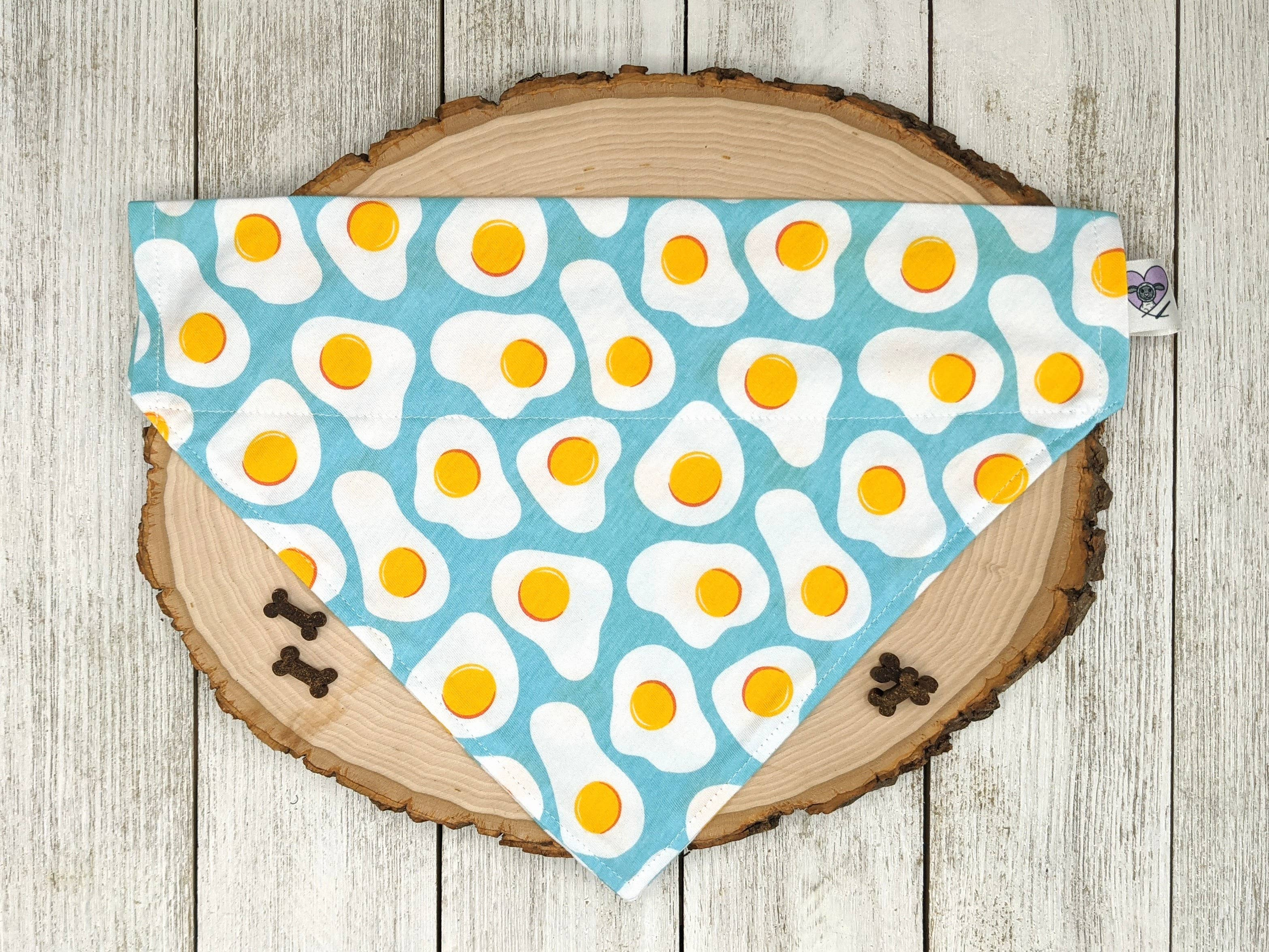 Sunny Side Up Eggs - No Tie Dog Collar Bandana Image 1