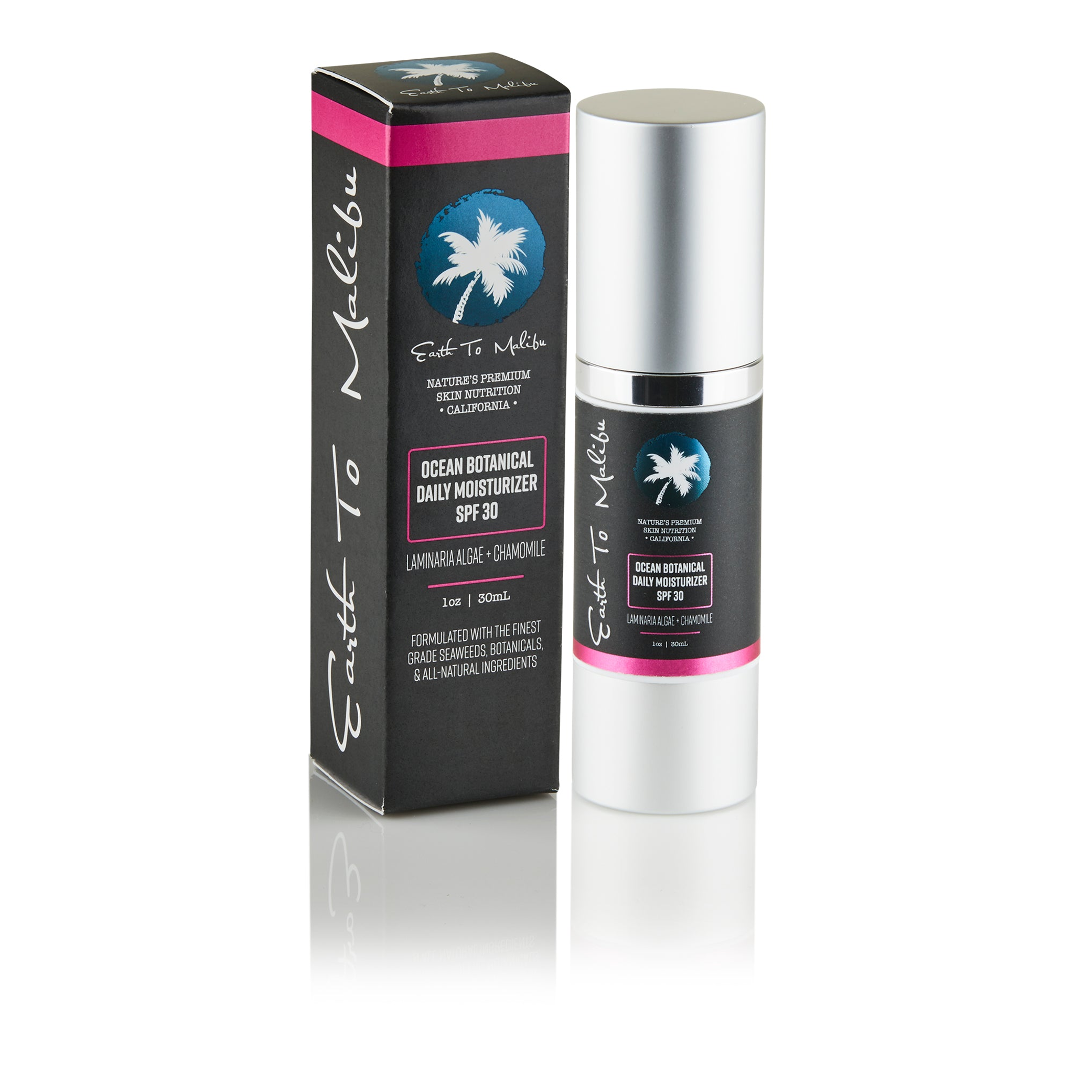 Crema hidratante para el rostro protección solar SPF 30 fórmula botánica sin parabenos reef friendly aplicación suave antioxidantes vitamina E