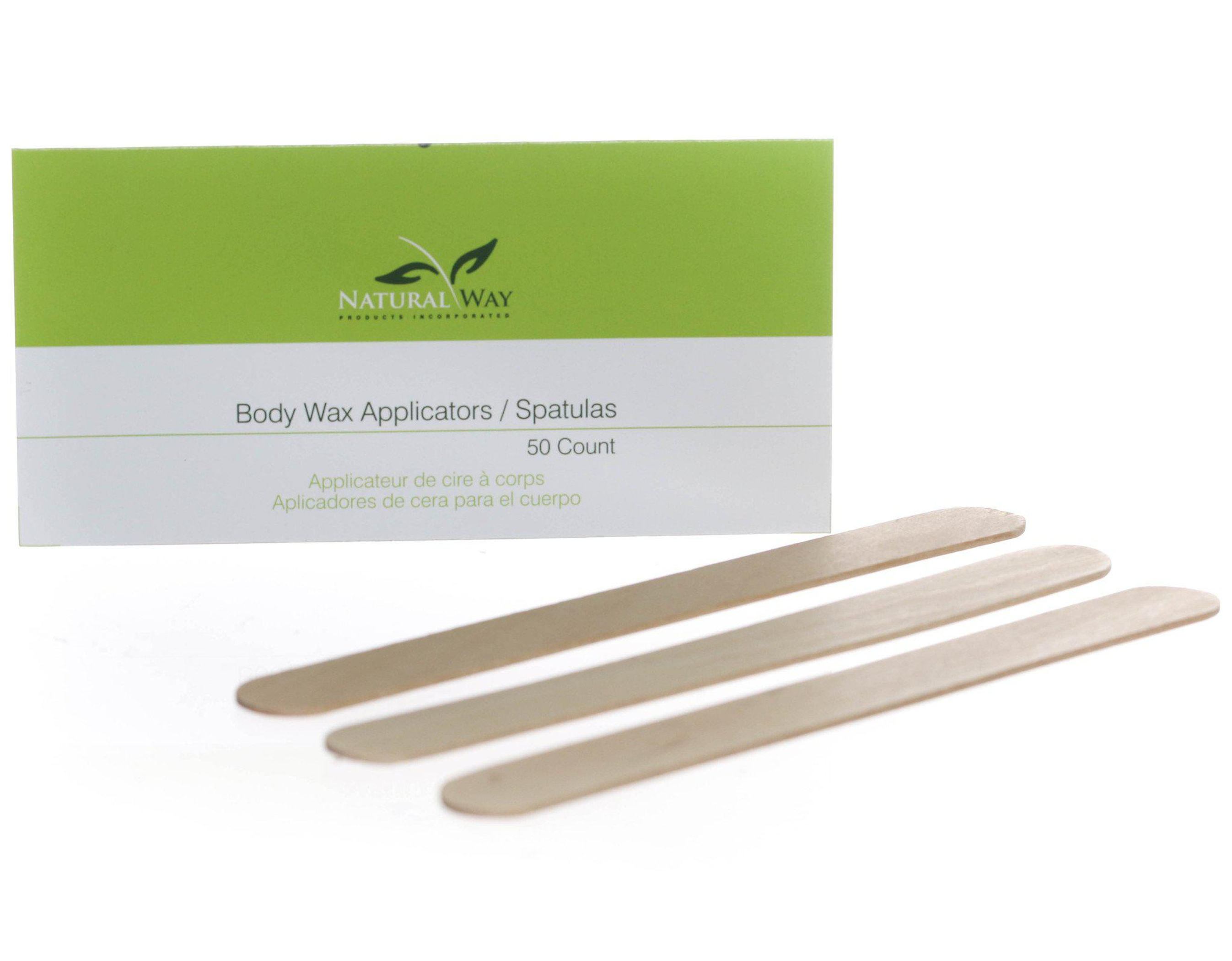 Body Wax Applicators 50 Count Sturdy Safe for Legs Arms Bikini Underarms Back Chest