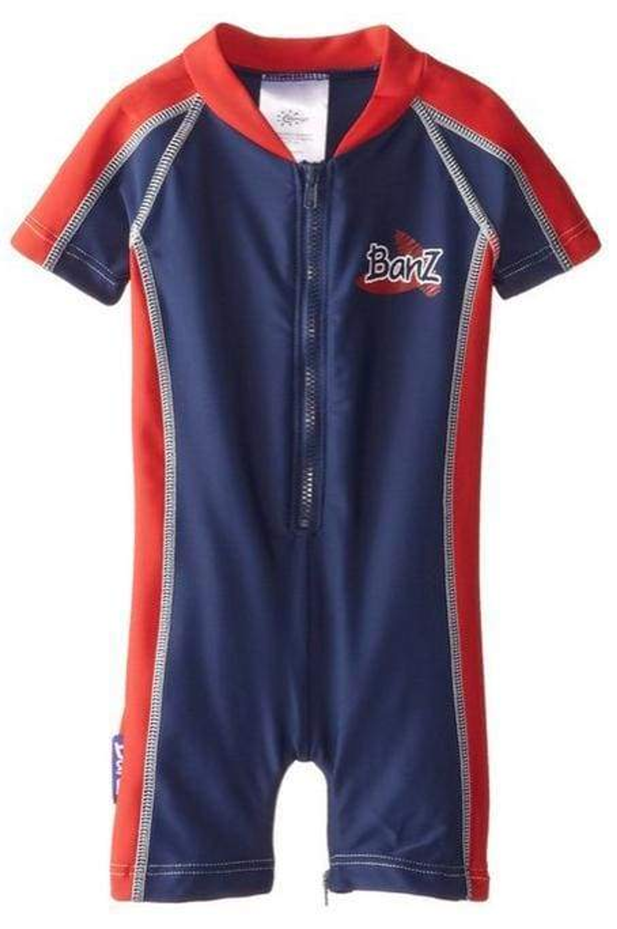 One Piece UV Swimsuit Toddler Size 2/2T/3 3/4 Sleeves UPF 50+ Chlorine Resistant Front Zipper Fast Drying