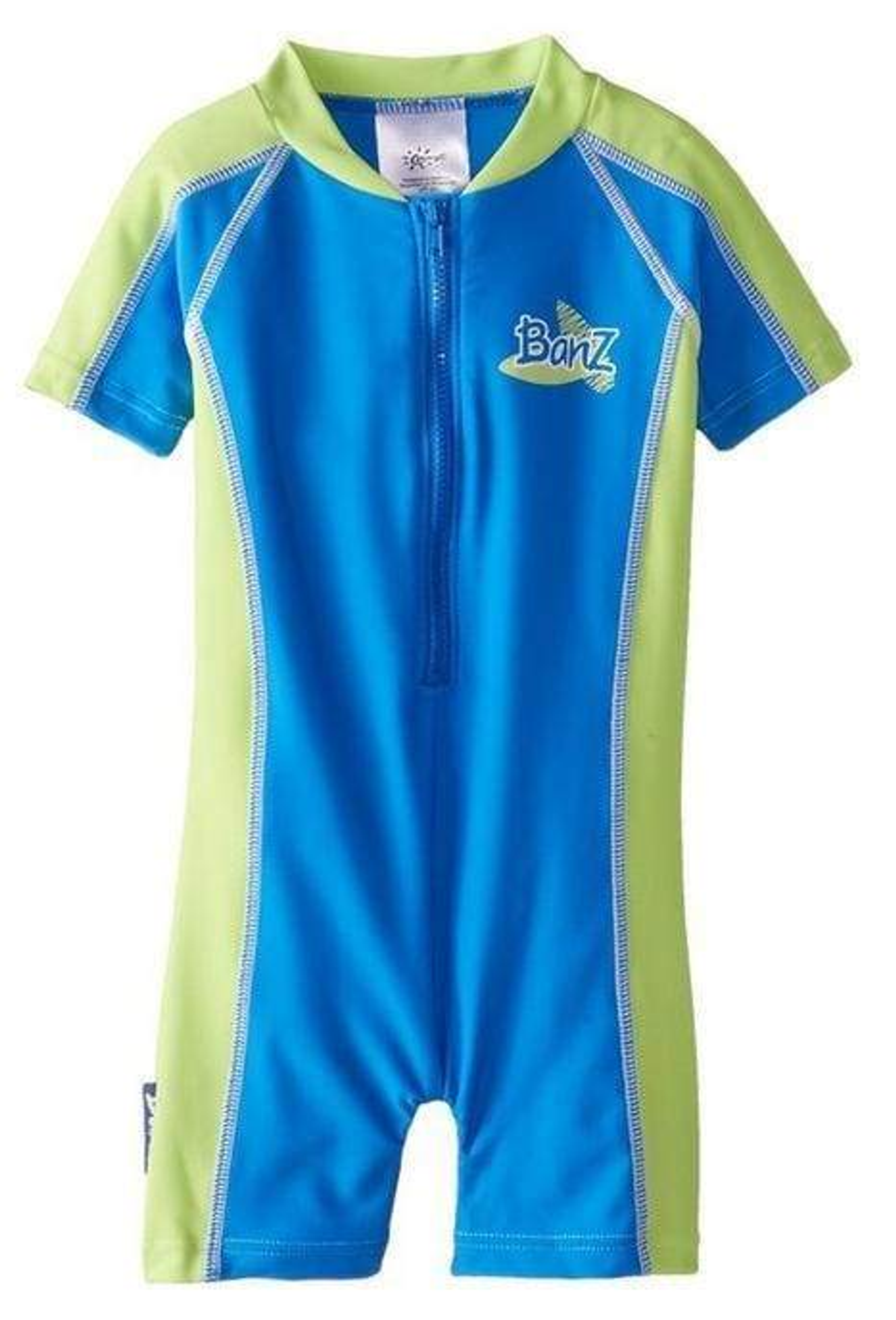 Swimsuit One Piece UV Protection Size 2/2T/3 Chlorine Resist 3/4 Sleeves Front Zipper Fast Drying
