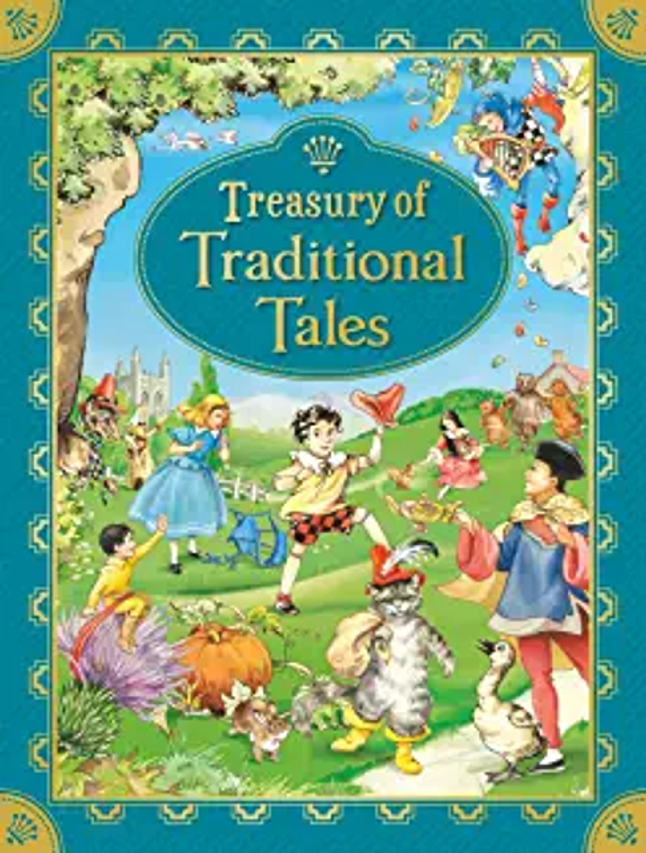 Book Collection Fairy Tales Illustrated Age 4+ Contains Classic Stories Includes Cinderella Puss in Boots Snow White Aladdin Jack and the Beanstalk