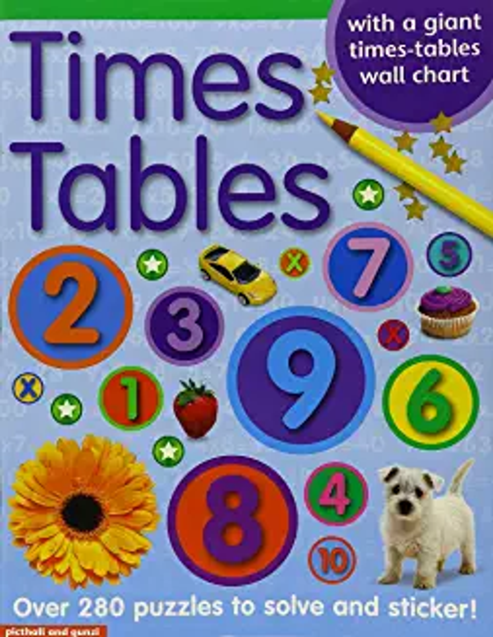 Sticker Book Times Tables Educational Engaging Activities Colourful Stickers Fold-out Posters 280 Puzzles Age 6+