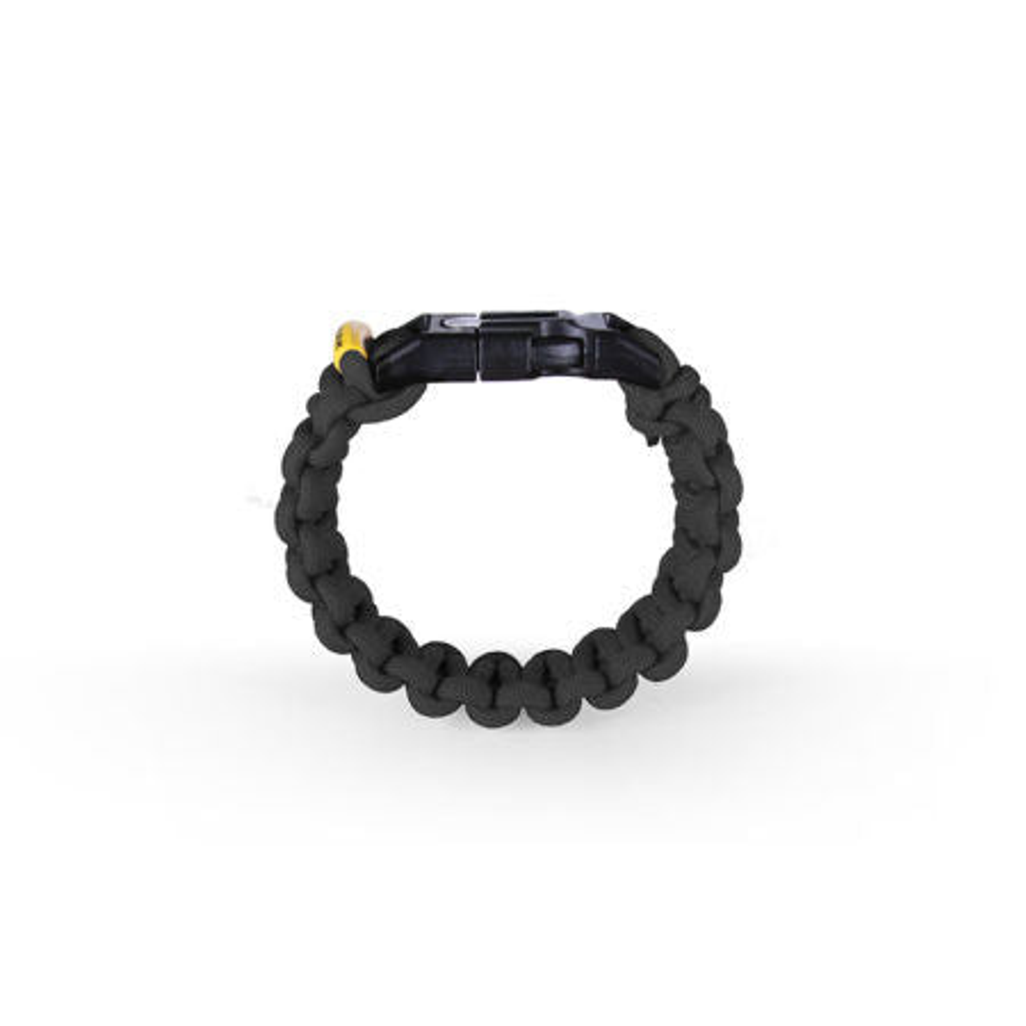 Paracord Bracelet Survival Tool Fire Starting Buckle Stainless Steel Striker Black 9 Feet 550 Paracord Includes Fishing Hook and Fire Tinder
