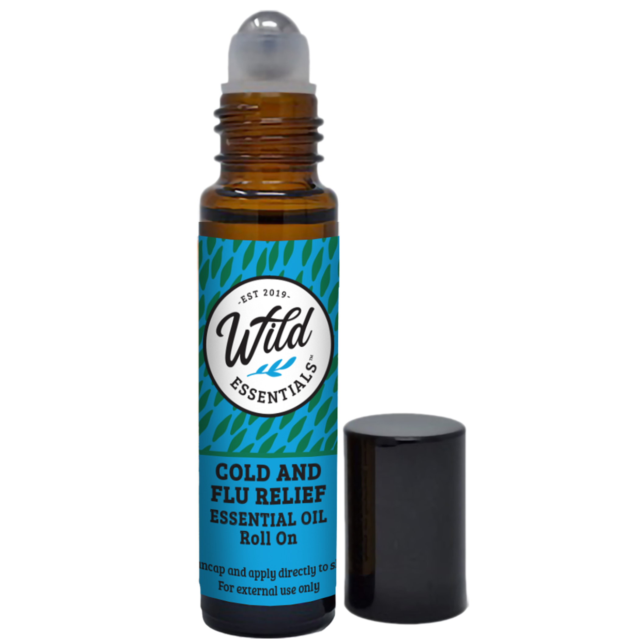 Roll On Cold and Flu Relief Camphor Eucalyptus Wintergreen Chamomile Peppermint Jojoba oil 5% handmade in Connecticut USA