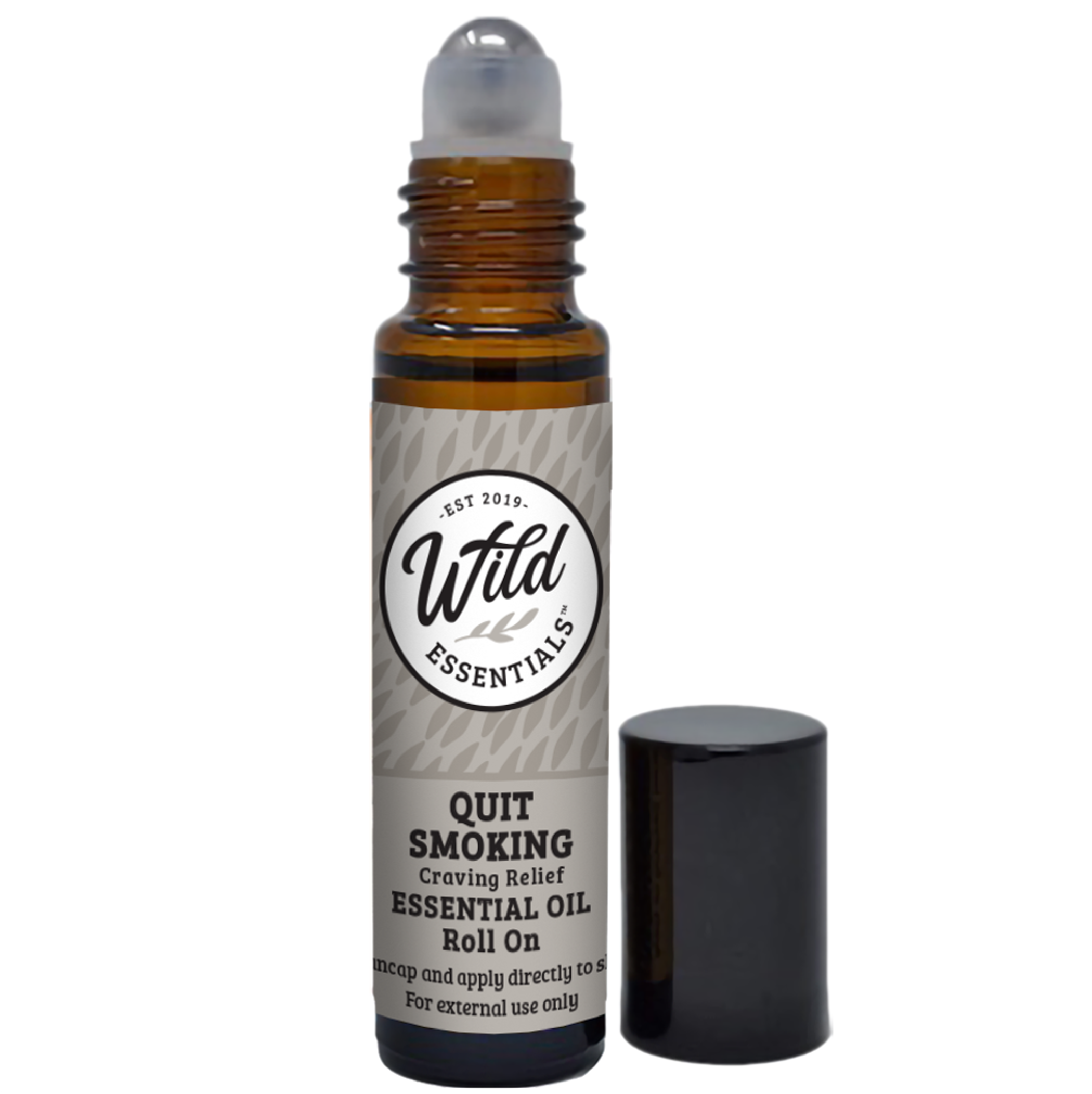 Quit Smoking Roll On Helps Quench Cravings Soothes Lungs Jojoba Oil 5 Percent Handmade in Connecticut Small Batch
