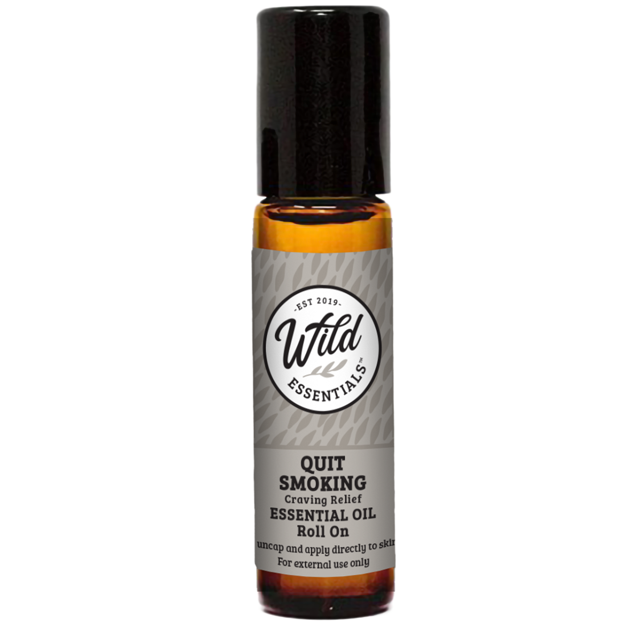 Quit Smoking Roll On Helps Quench Cravings Soothes Lungs Jojoba Oil 5 Percent Handmade in Connecticut Small Batch