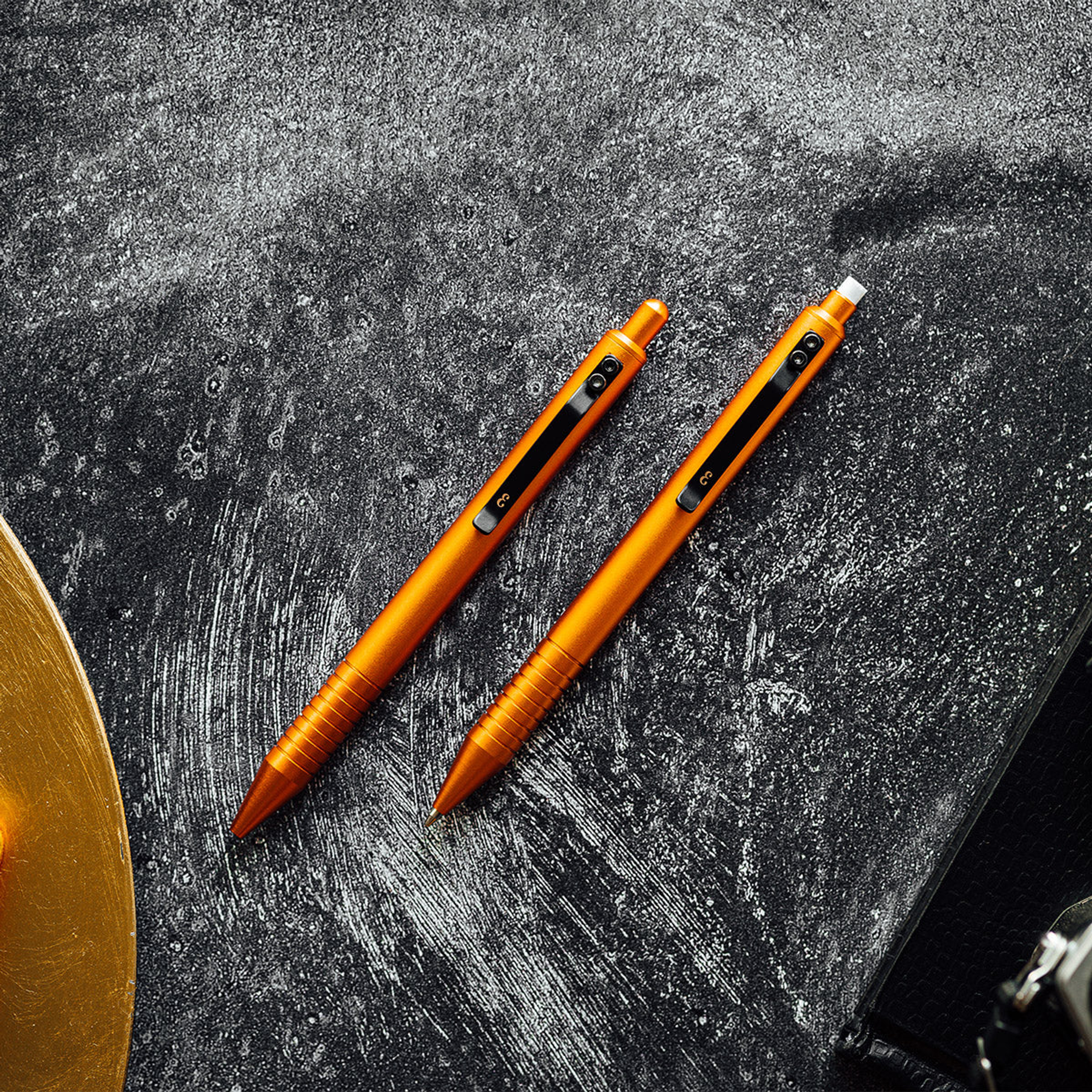 Bolígrafo Grafton Función Principal Escritura Color Naranja Tono Quemado Material Metal Compatibilidad Con Repuestos Bic Uniball Jetstream Pilot G2