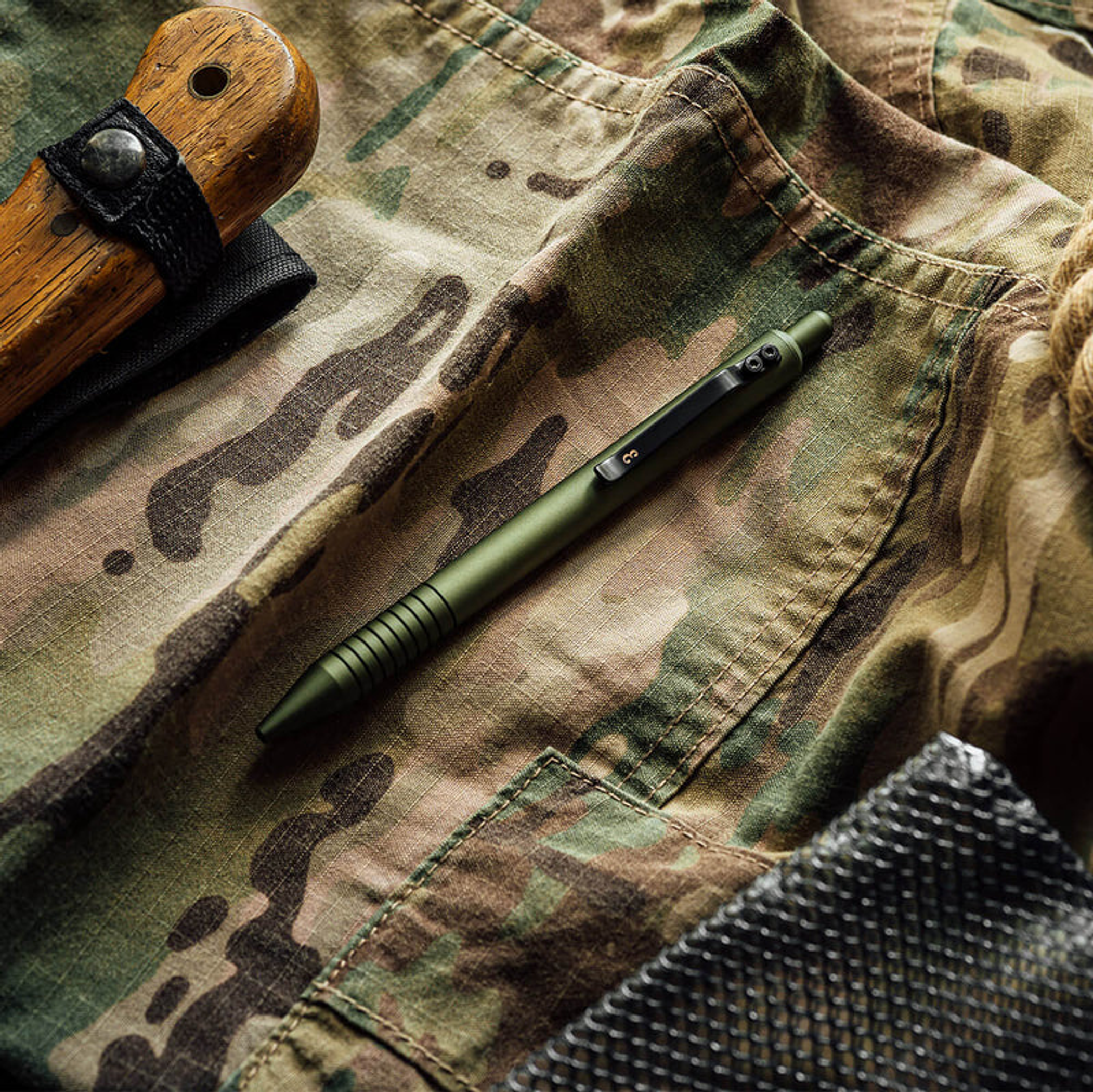 Writing instrument Tactical Grafton Pen Super Matte OD Green 5.70 inches 0.43 inches Compatible with various gel and ballpoint refills