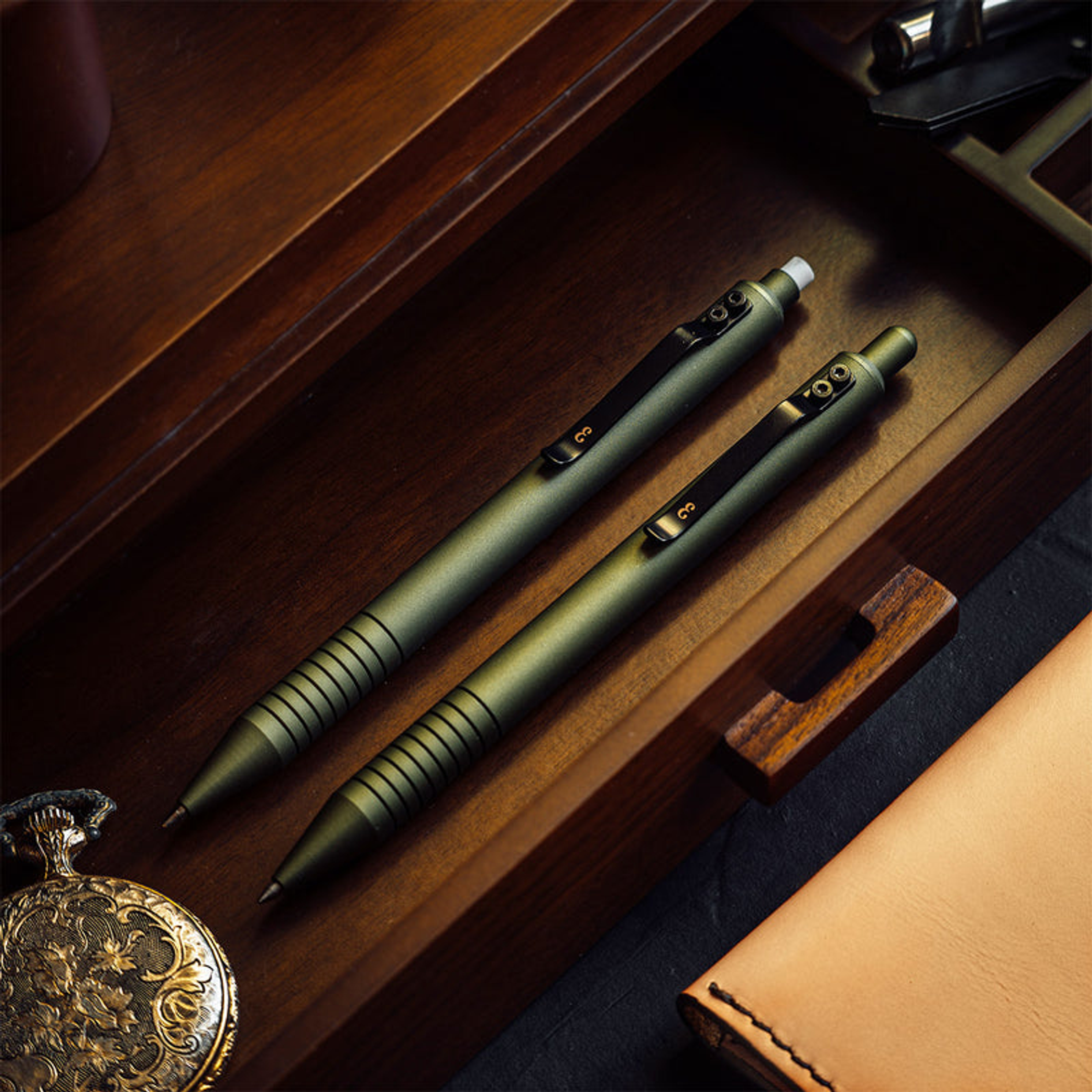 Writing instrument Tactical Grafton Pen Super Matte OD Green 5.70 inches 0.43 inches Compatible with various gel and ballpoint refills