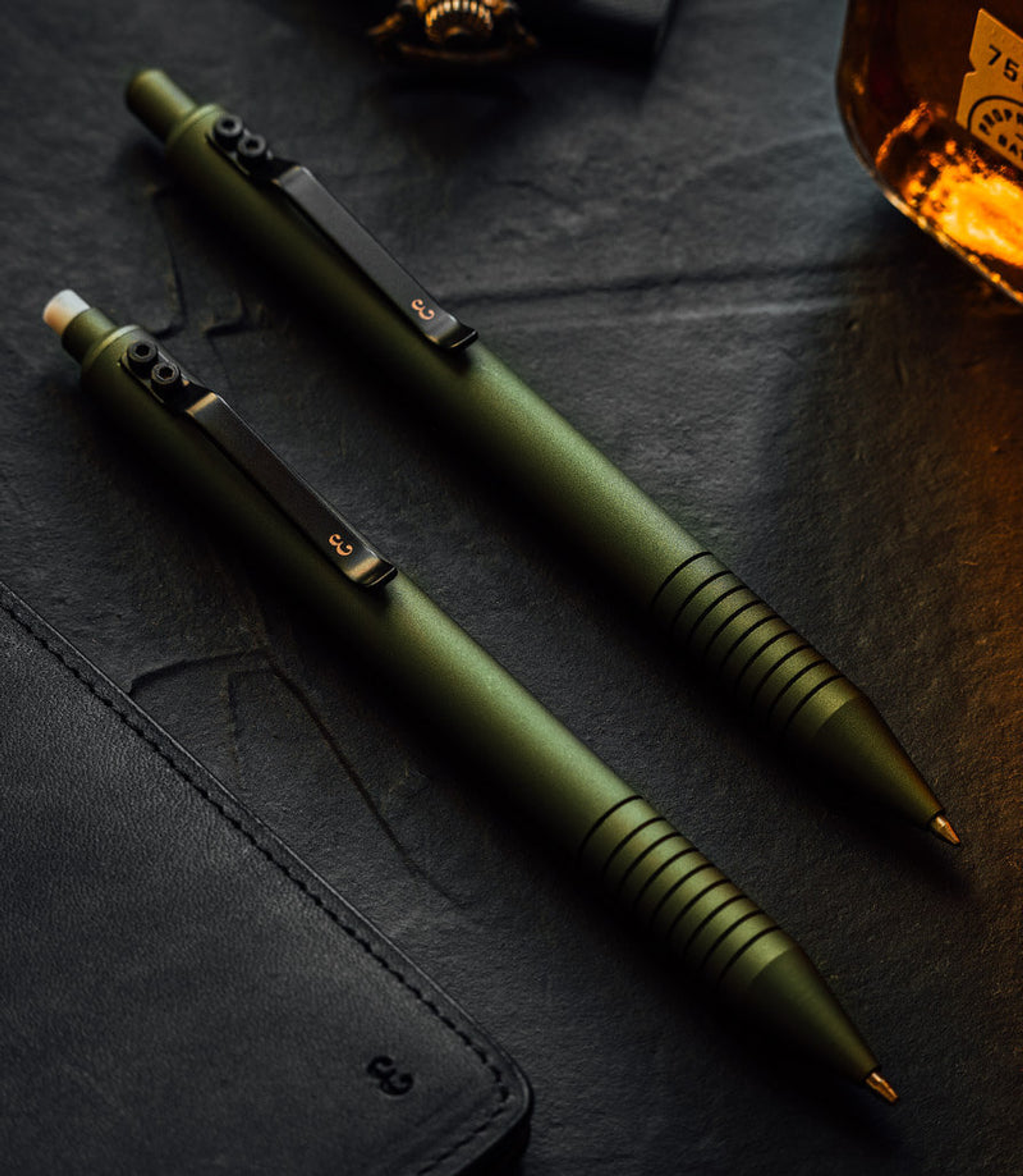 Writing instrument Tactical Grafton Pen Super Matte OD Green 5.70 inches 0.43 inches Compatible with various gel and ballpoint refills