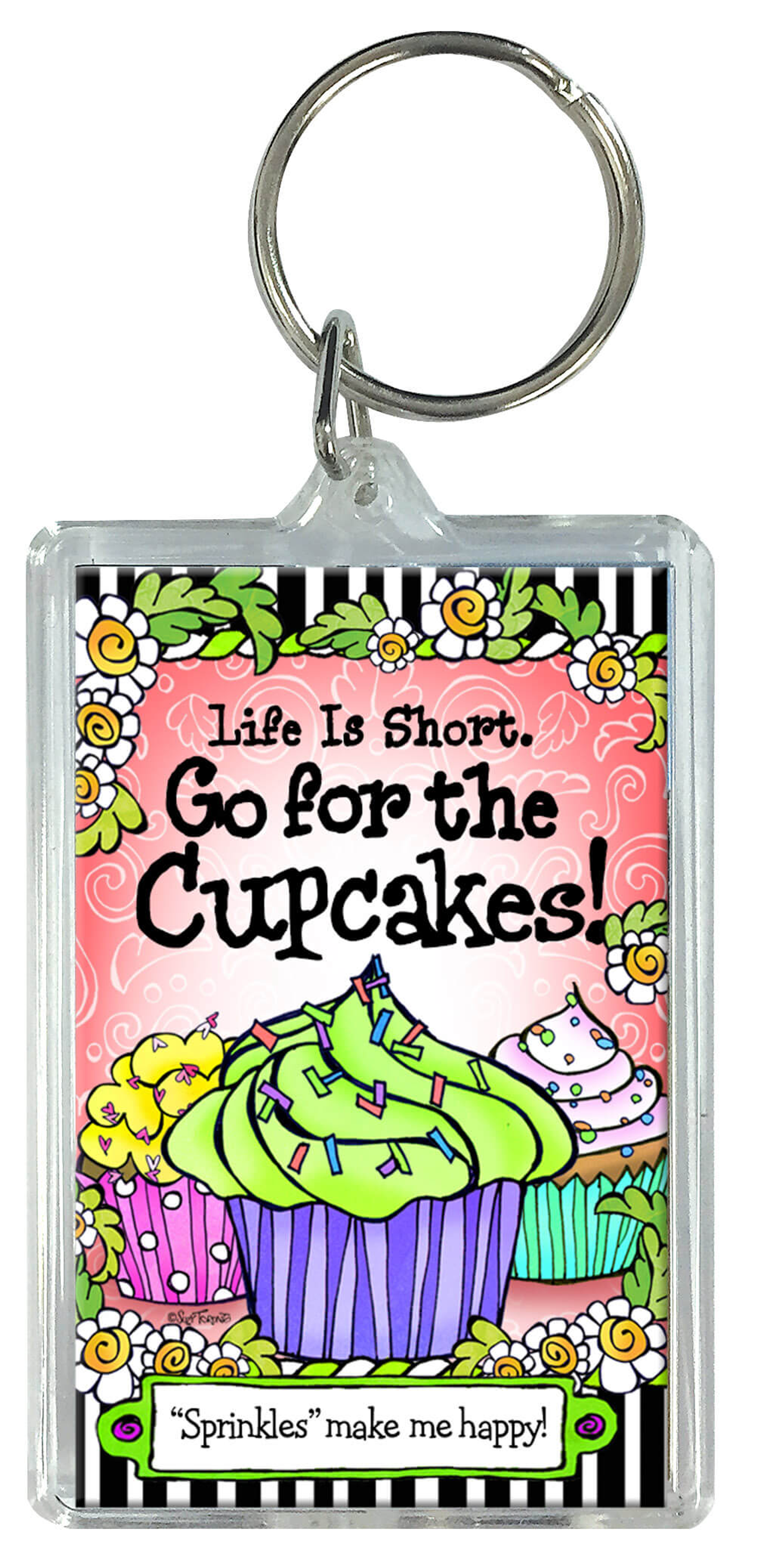 Keychain Suzy Saying Acrylic Wacky Art Various Sayings