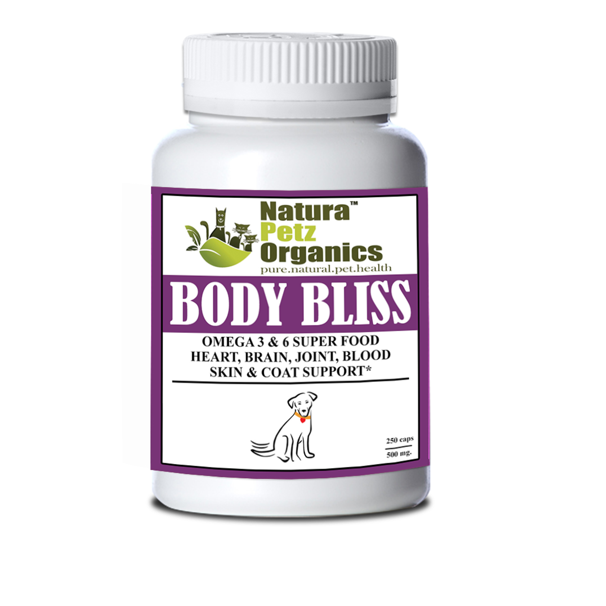 Body Bliss - Omega 3 & 6 Super Food + Heart, Brain Joint, Blood & Coat Support* Image 1