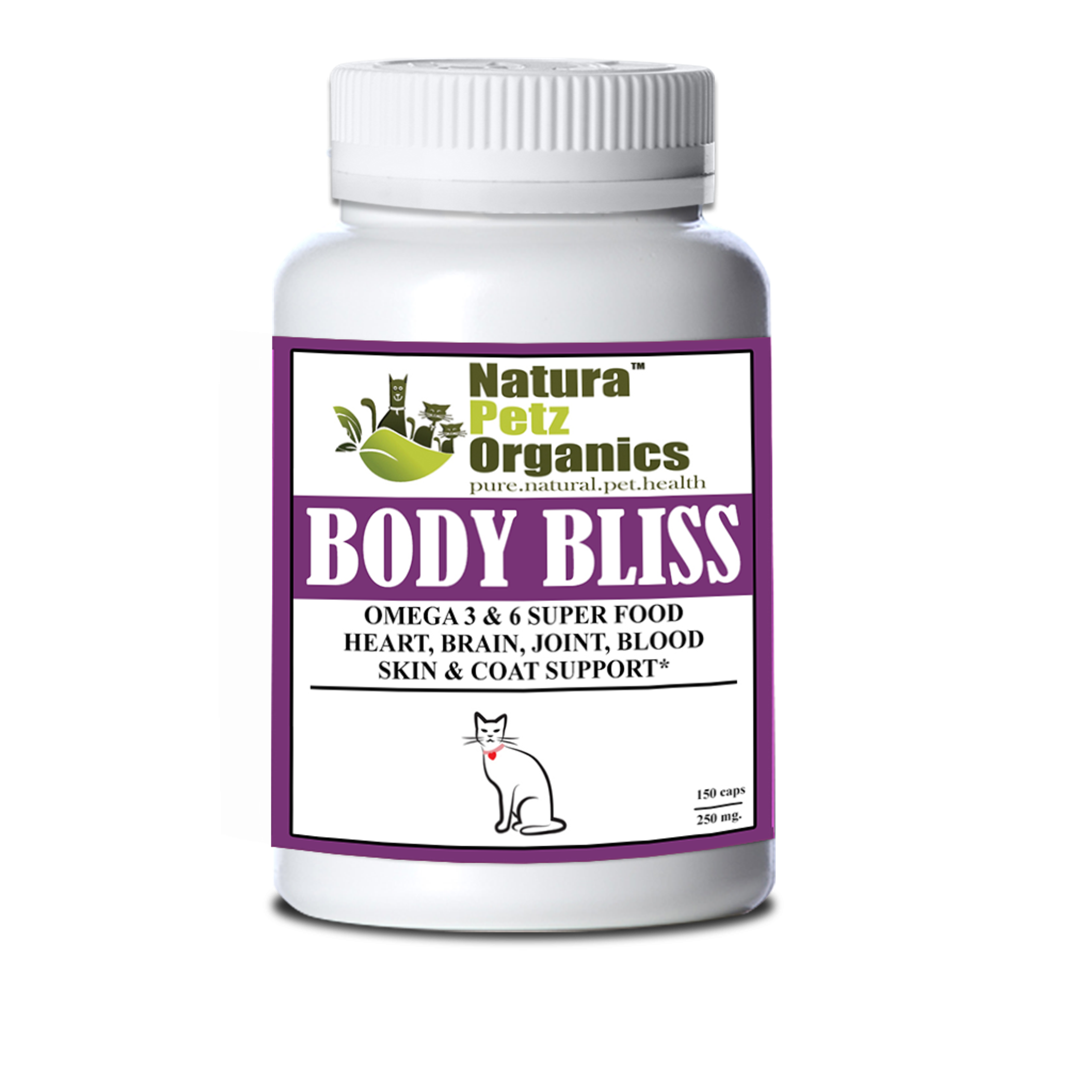 Body Bliss - Omega 3 & 6 Super Food + Heart, Brain Joint, Blood & Coat Support* Image 1