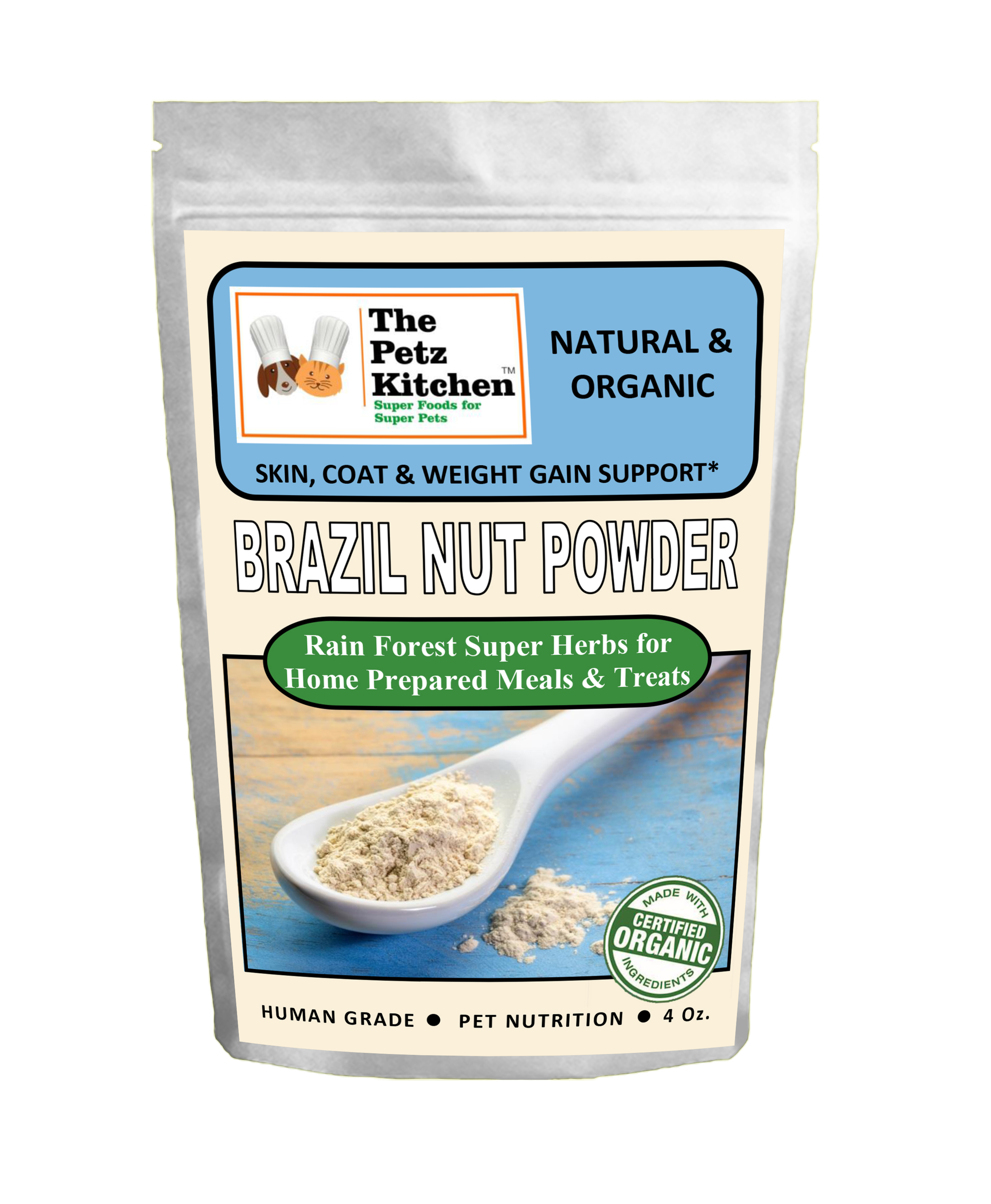 Brazil Nut - Skin, Coat & Weight Gain Support* The Petz Kitchen Dog & Cat Holistic Super Foods* Image 1