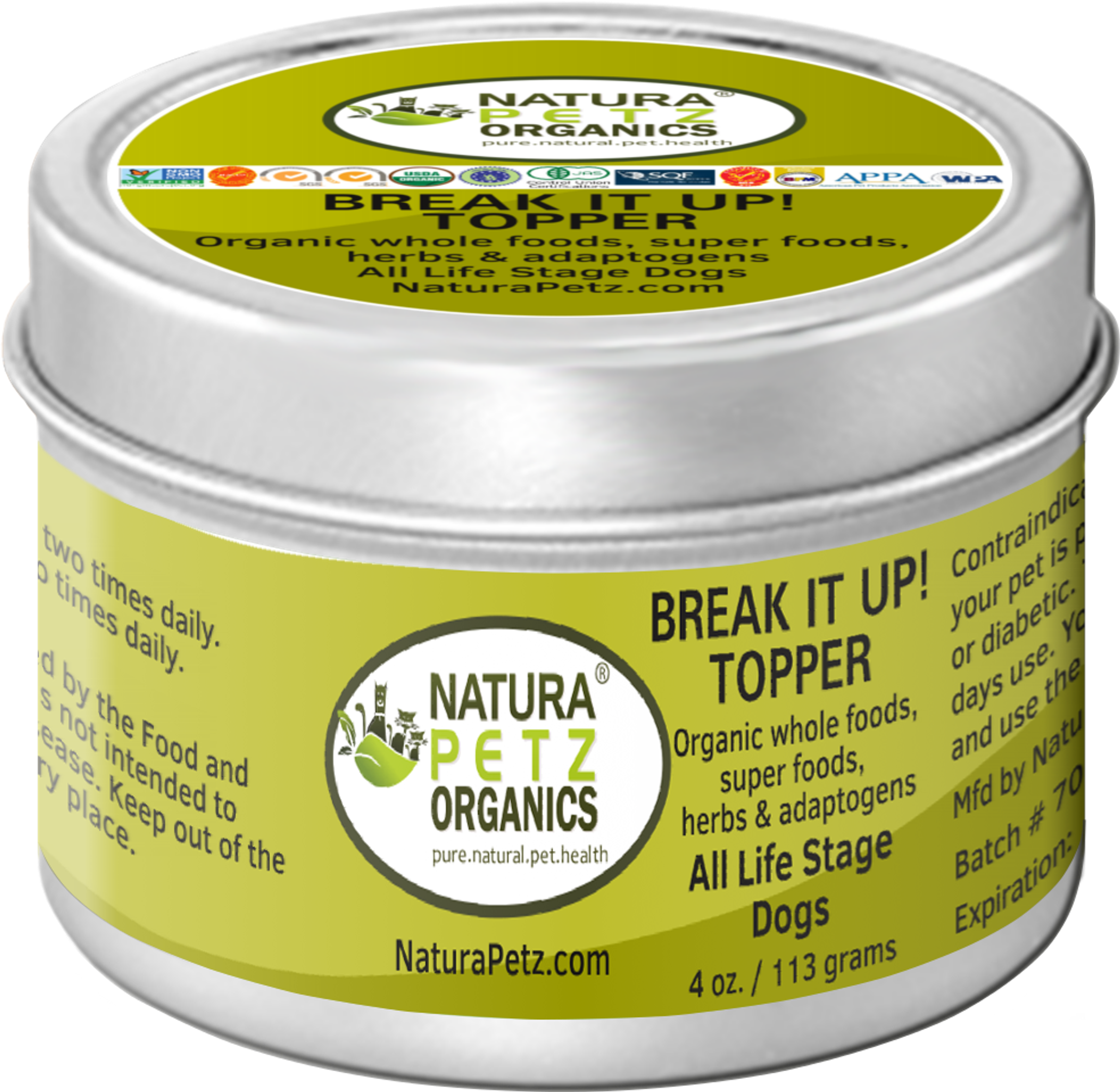 Break It Up! Meal Topper Stone Breakder Stone Eliminator* For Dogs And Cats - Flavored Meal Topper For Stones* Image 1
