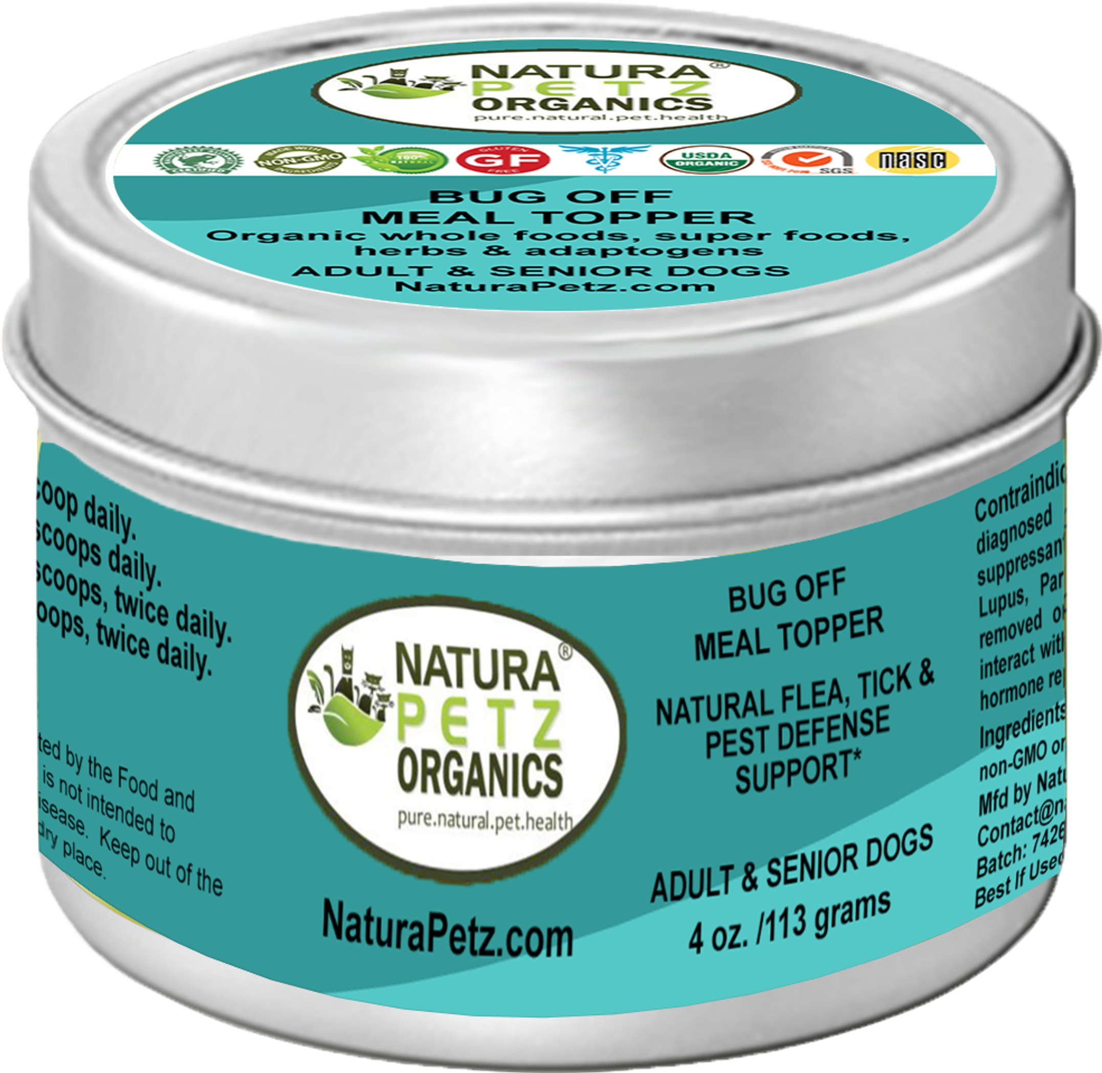 Bug Off Natural Defense Meal Topper* Flea, Tick & Pest Defense For Dogs, Cats & Horses* Image 1