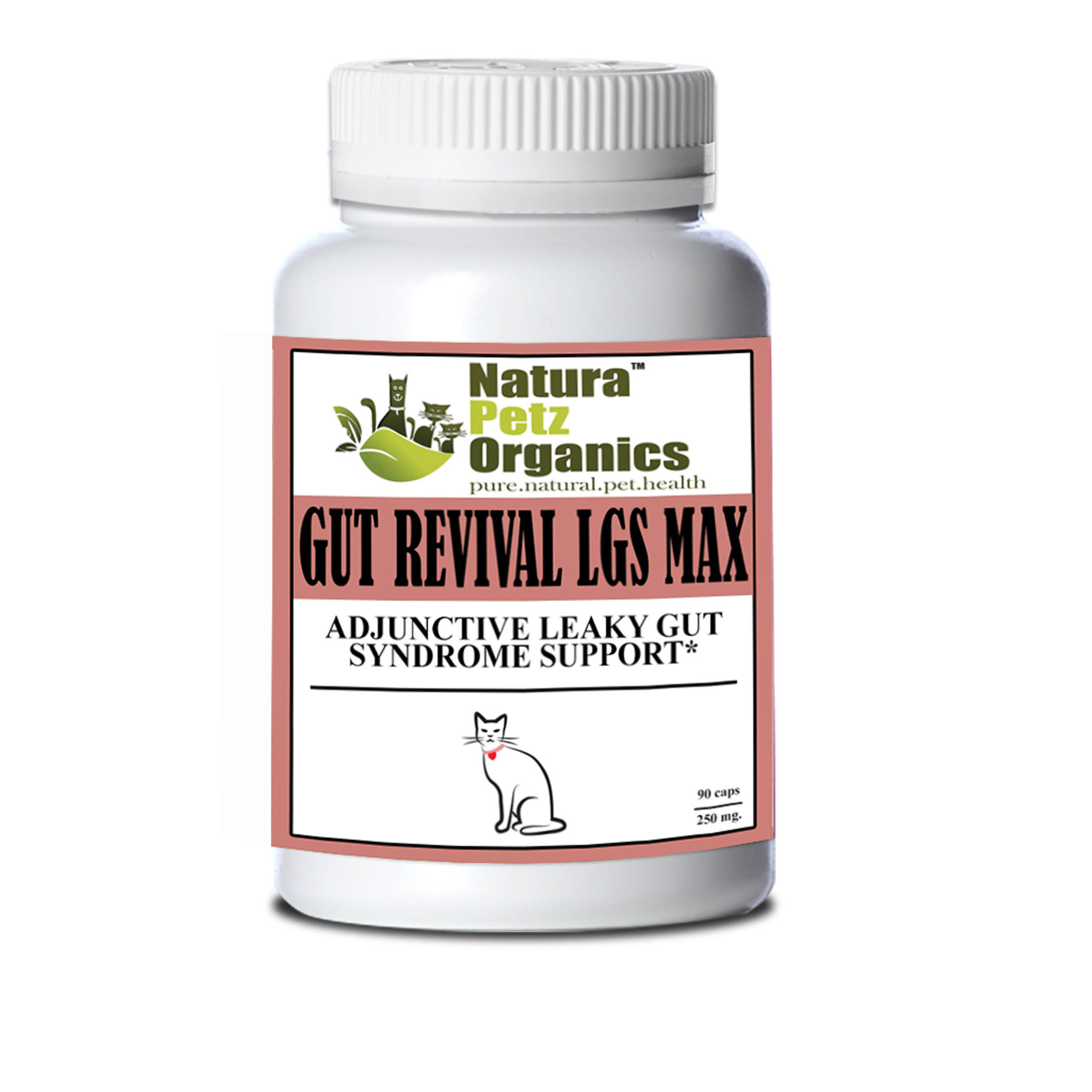 Gut Revival Lgs Max Capsules - Adjunctive Leaky Gut Syndrome Support* For Dogs And Cats Image 1
