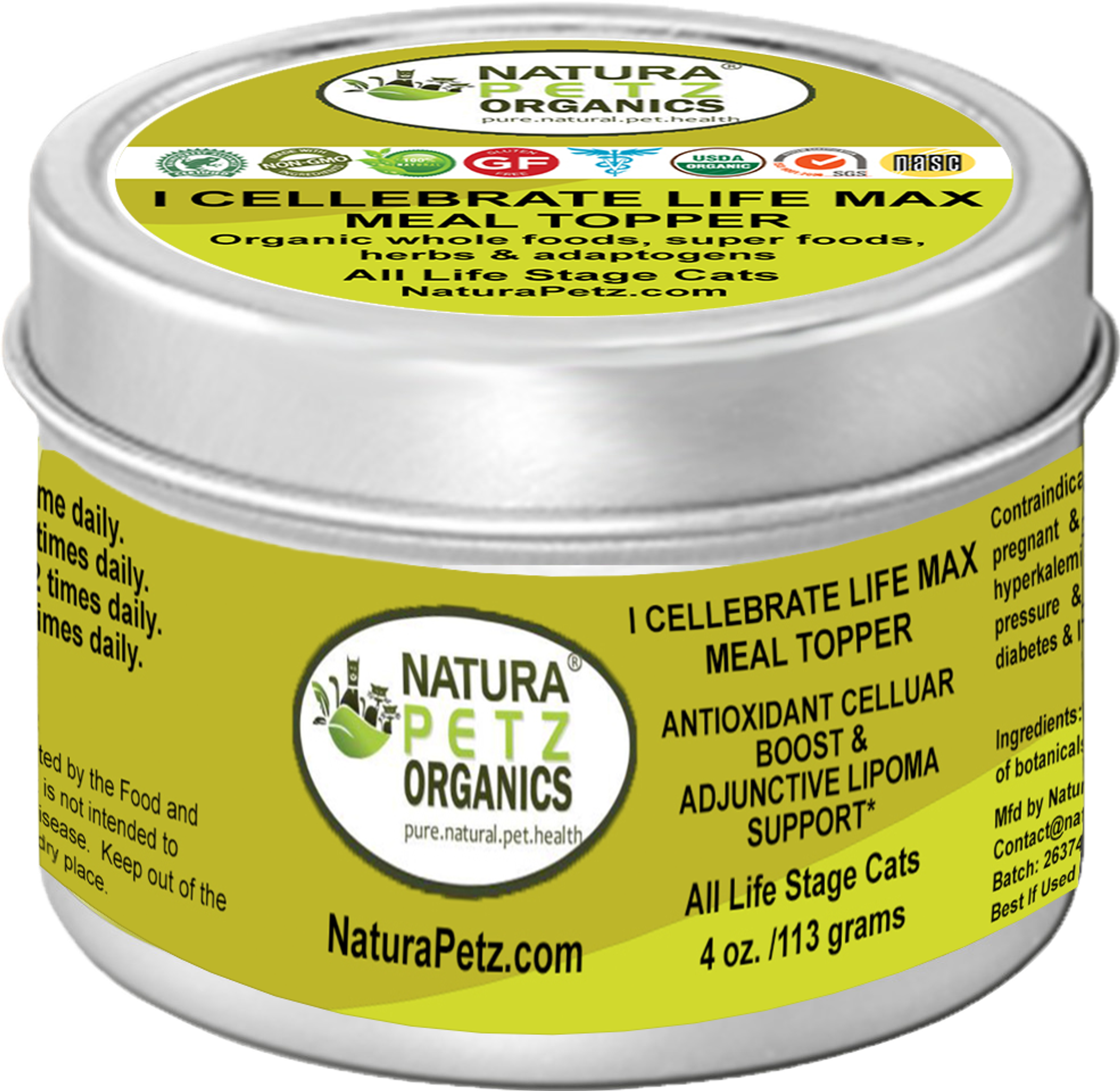 I Cellebrate Life Max Meal Topper- Antioxidant Cellular Boost + Adjunctive Lipoma Support* Image 1