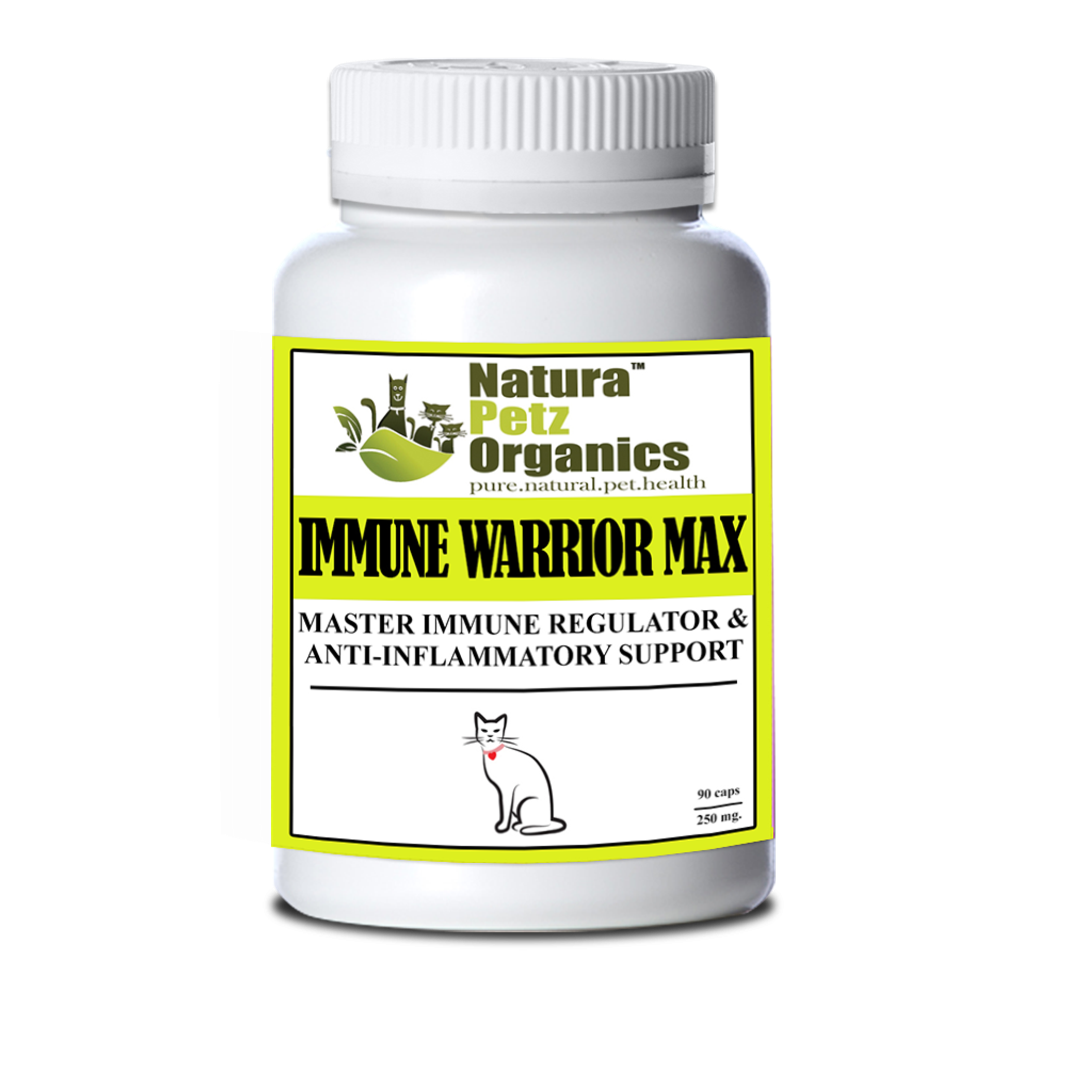 Immune Warrior Max Master Blend Capsules* Immune Regulator & Anti-Inflammatory Support* For  Dogs & Cats Image 1