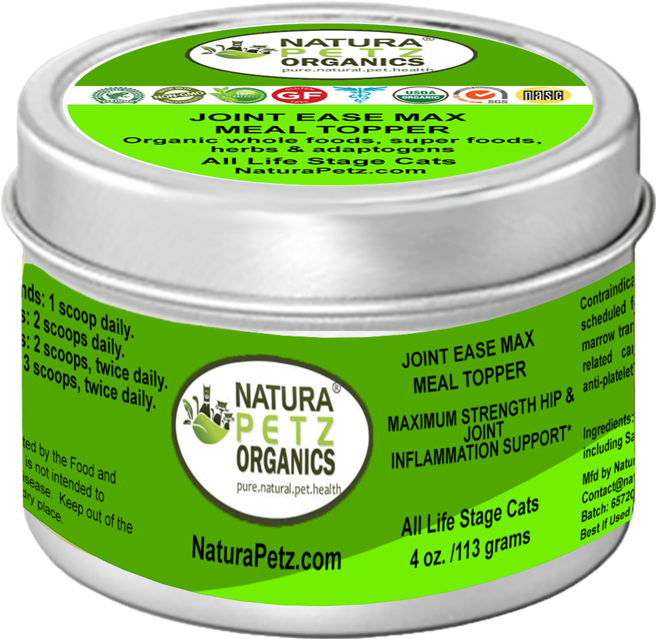 Joint Ease Max Meal Topper Super Dog Super Cat Maximum Strength Hip Joint & Inflammation Support* Image 1