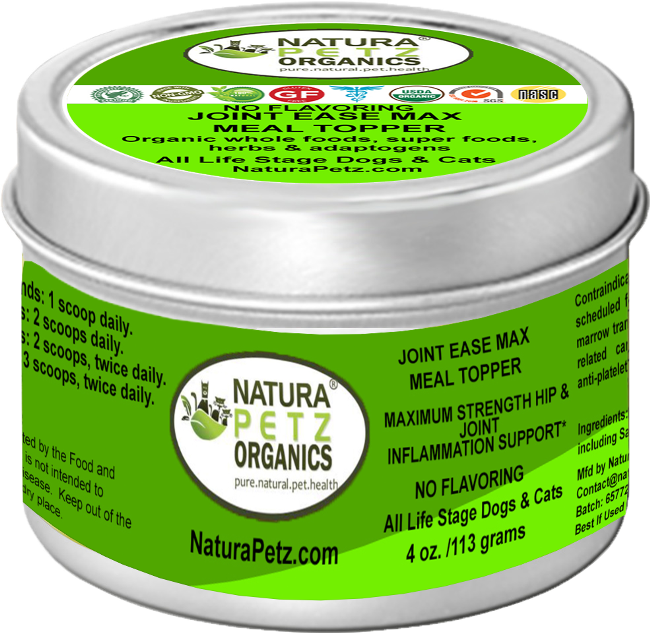 Joint Ease Max Meal Topper Super Dog Super Cat Maximum Strength Hip Joint & Inflammation Support* Image 1