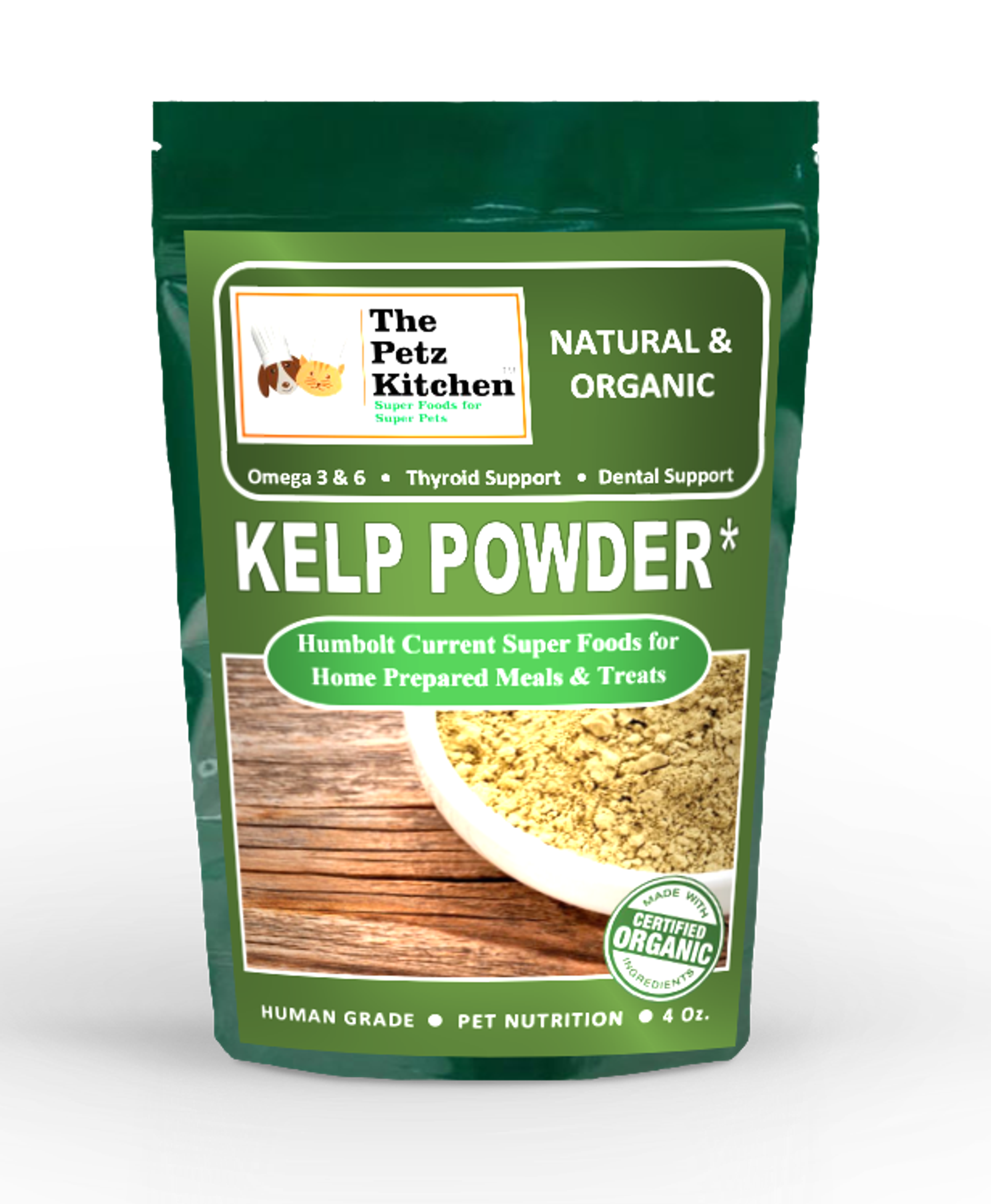 Kelp Omega 3 Thyroid & Whole Body Multi-Mineral, Multi-Vitamin & Dental Support* The Petz Kitchen* Image 1