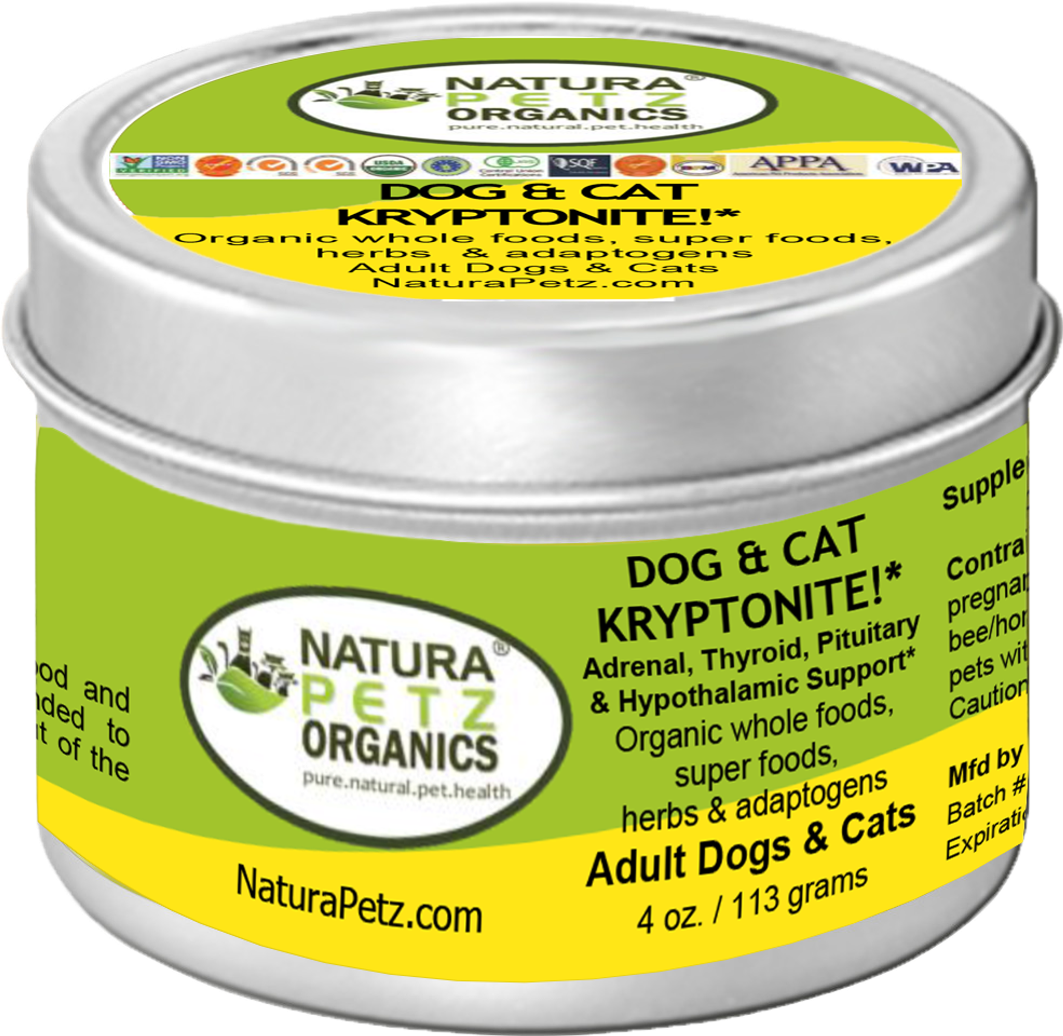 Dog And Cat Kryptonite Meal Topper - Adrenal, Thyroid, Pituitary & Hypothalamic Support* Image 1