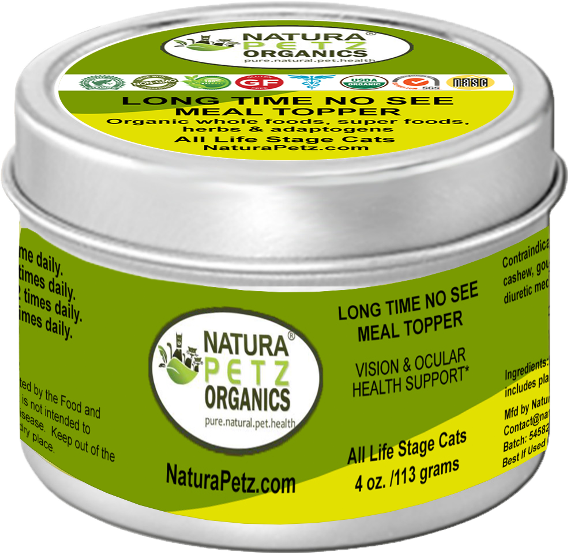 Long Time No See Meal Topper*  Vision & Ocular Health Support* In Dogs And Cats* Image 1
