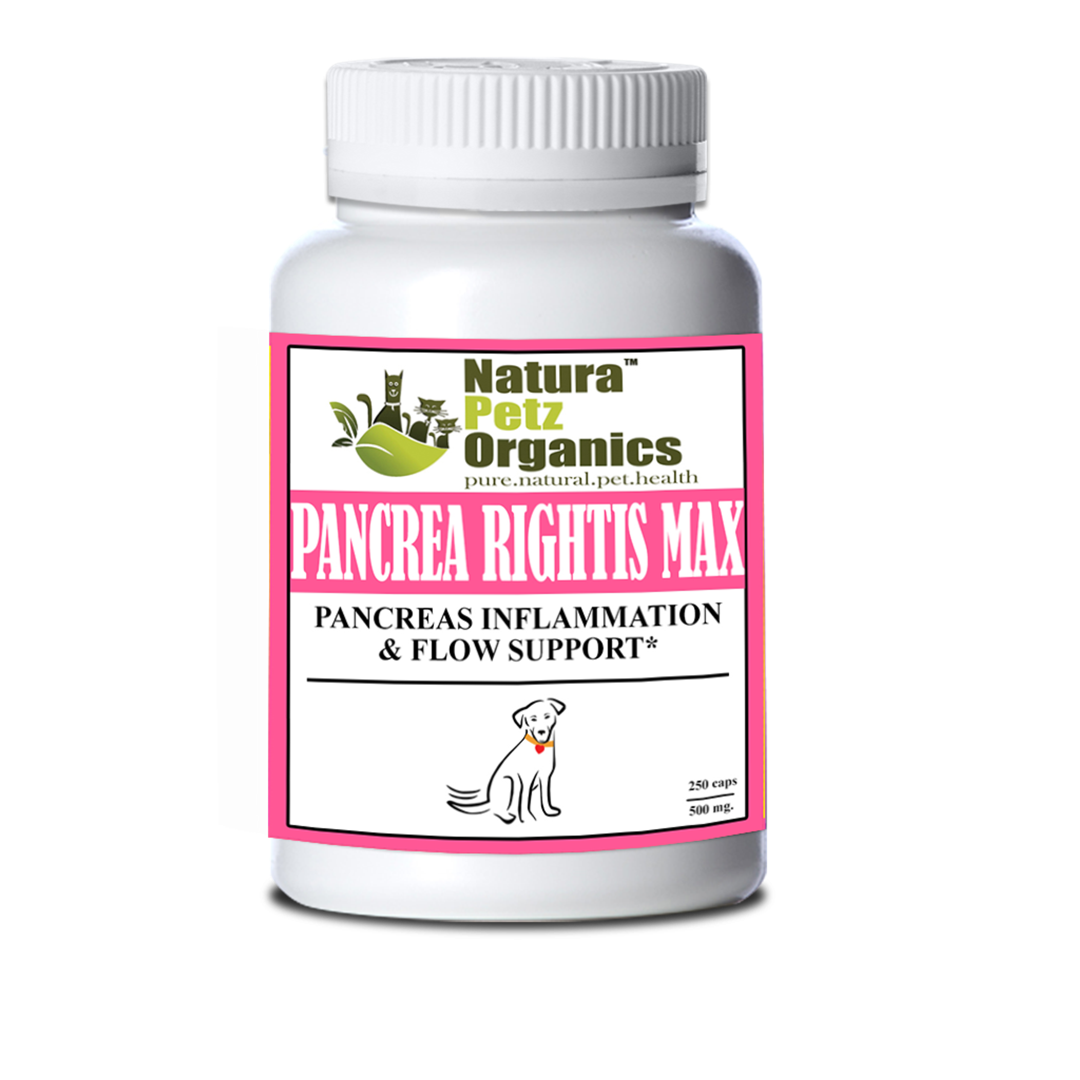 Pancrea Rightis Max Support* Capsules Pancreas Inflammation & Flow Support Dogs Cats* Image 1