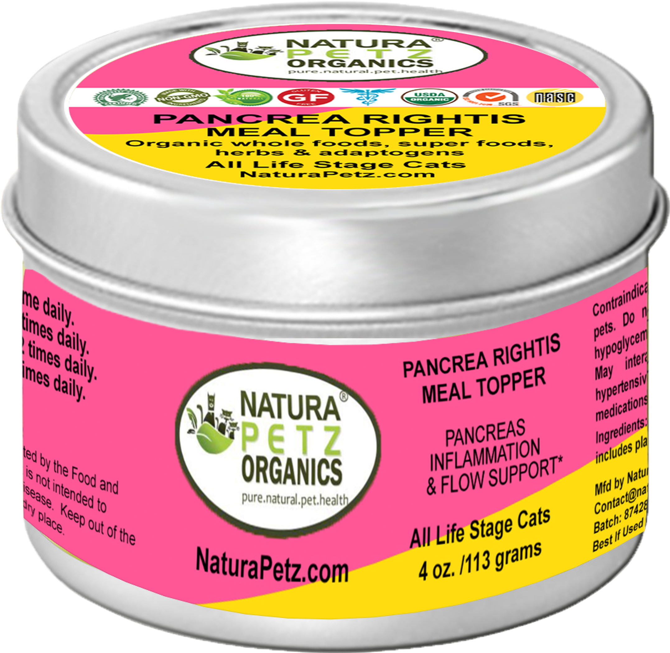 Pancrea Rightis Max Meal Topper* Pancreas Inflammation & Flow Support* For Dogs & Cats* Image 1