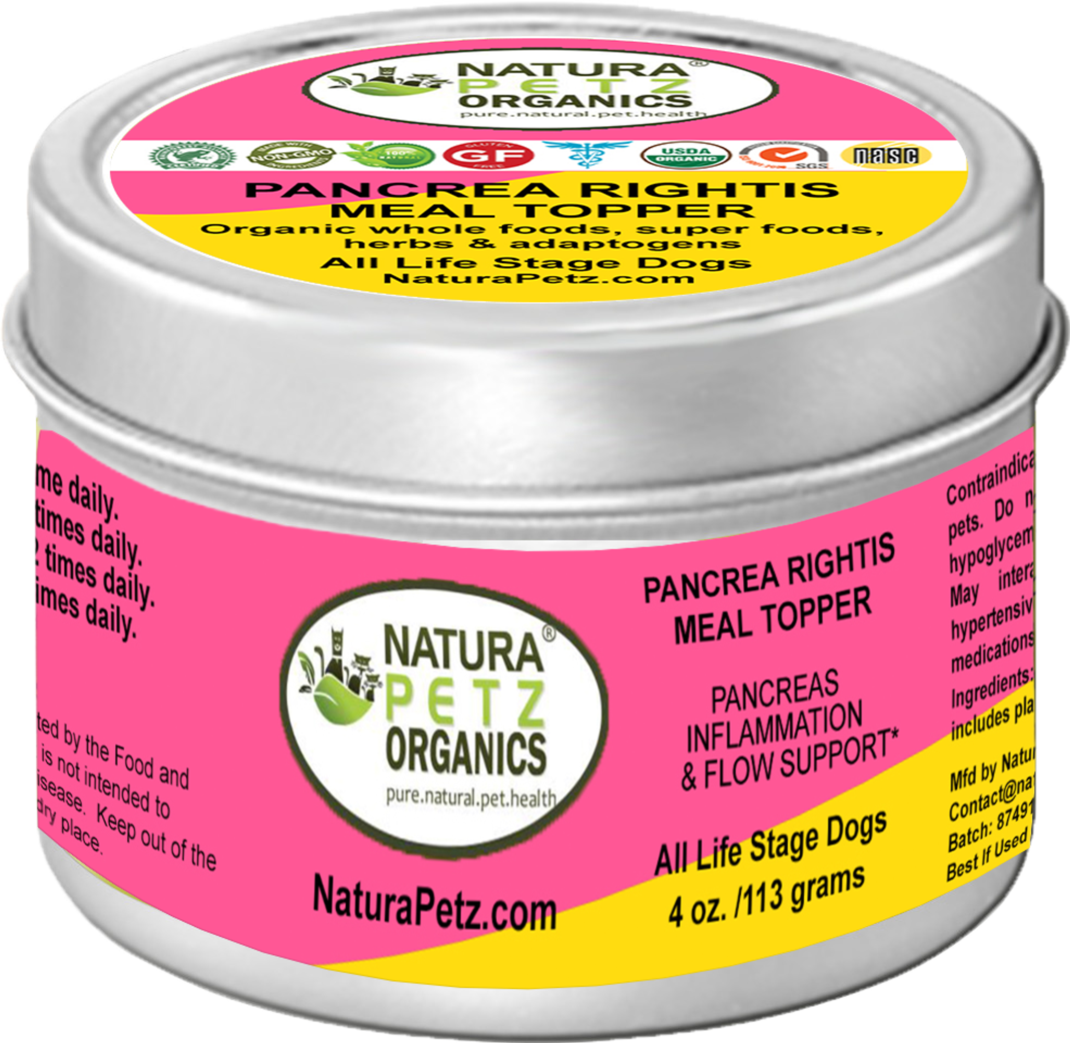 Pancrea Rightis Max Meal Topper* Pancreas Inflammation & Flow Support* For Dogs & Cats* Image 1